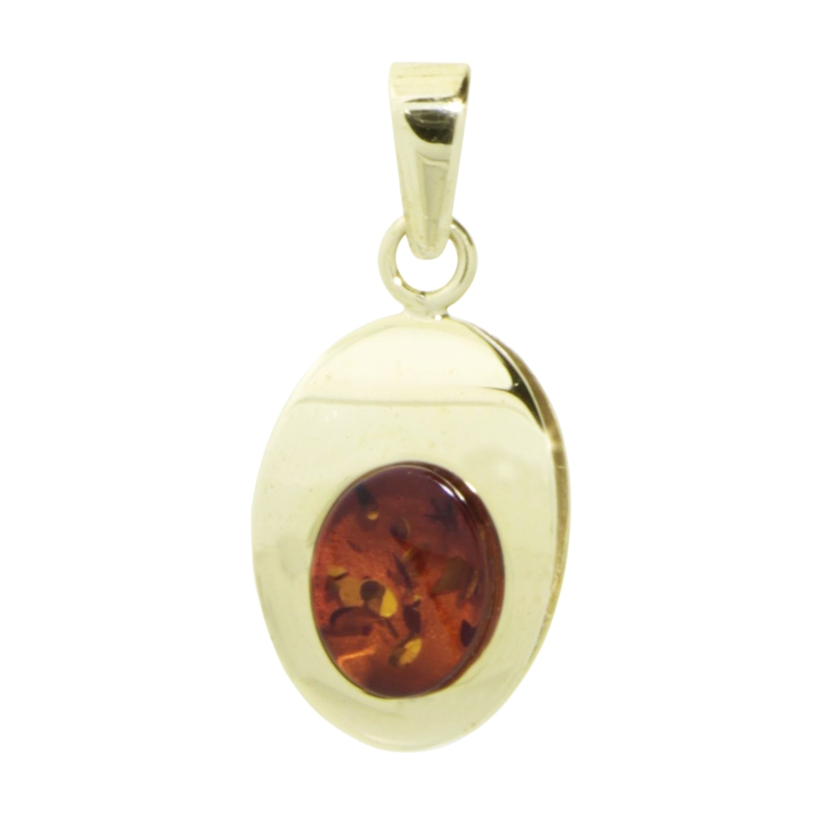 OSTSEE-SCHMUCK Damen Kettenanhänger "Ostsee-Schmuck Anhänger Jessie Anhänger Jessie", 25 x 11mm, Gelbgold 333, 1,1 g, gelb, Gelbgold 333,