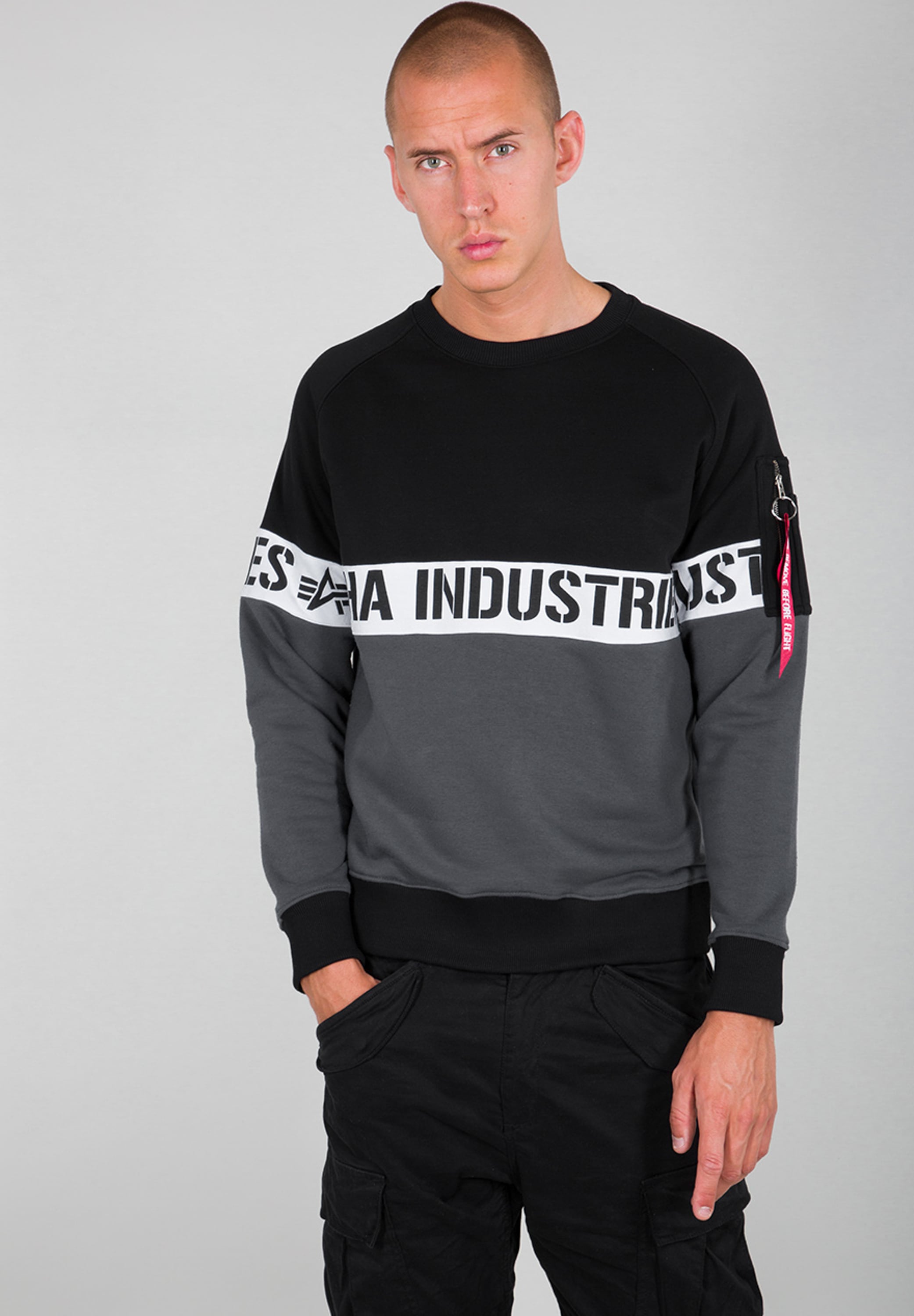 Alpha Industries Sweater "Alpha Industries Men - Sweatshirts AI Stripe Sweater"