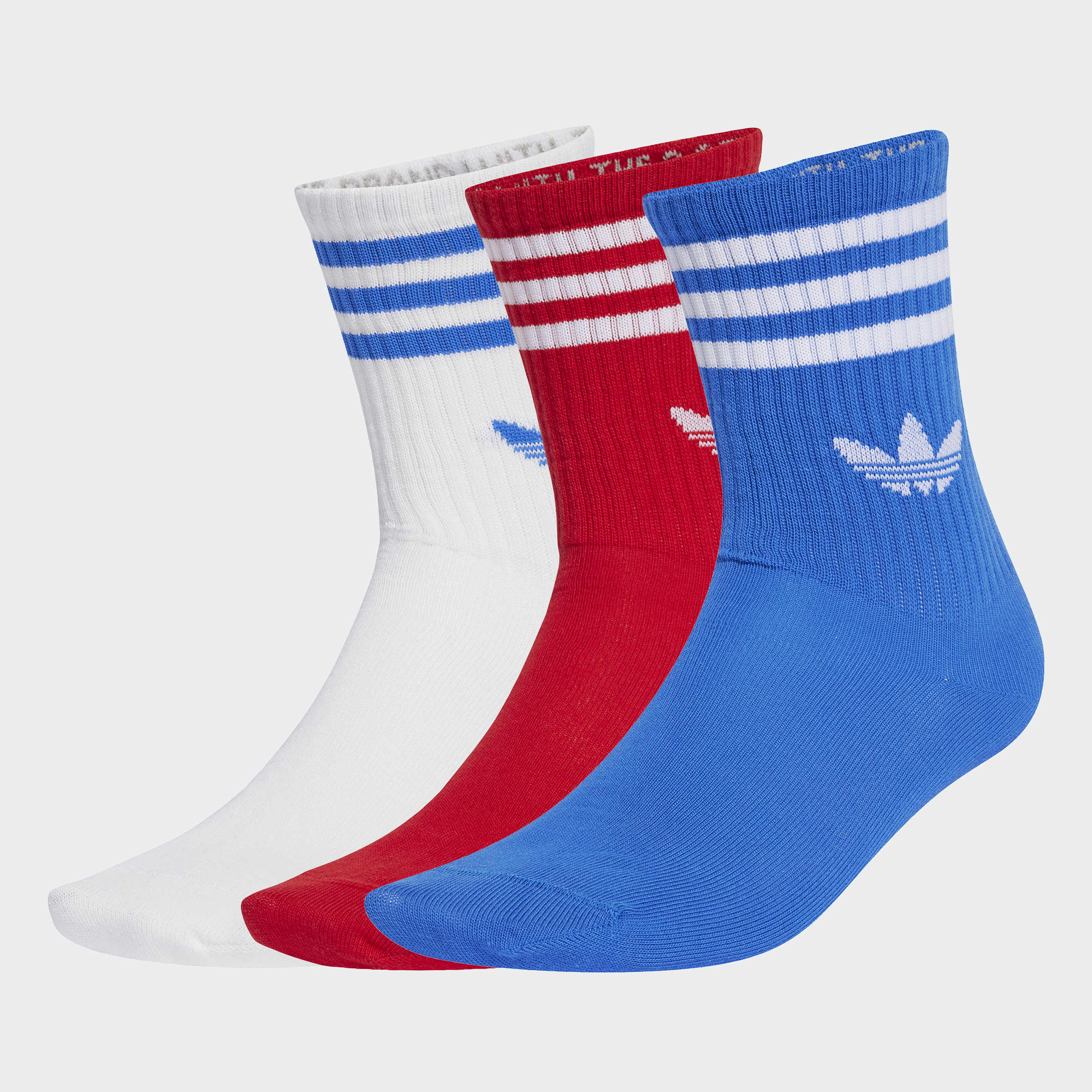adidas Originals Sportsocken "3-STREIFEN CREW 3ER-PACK" 3 Paar tlg. knöchellange Passform, mit 3-Streifen