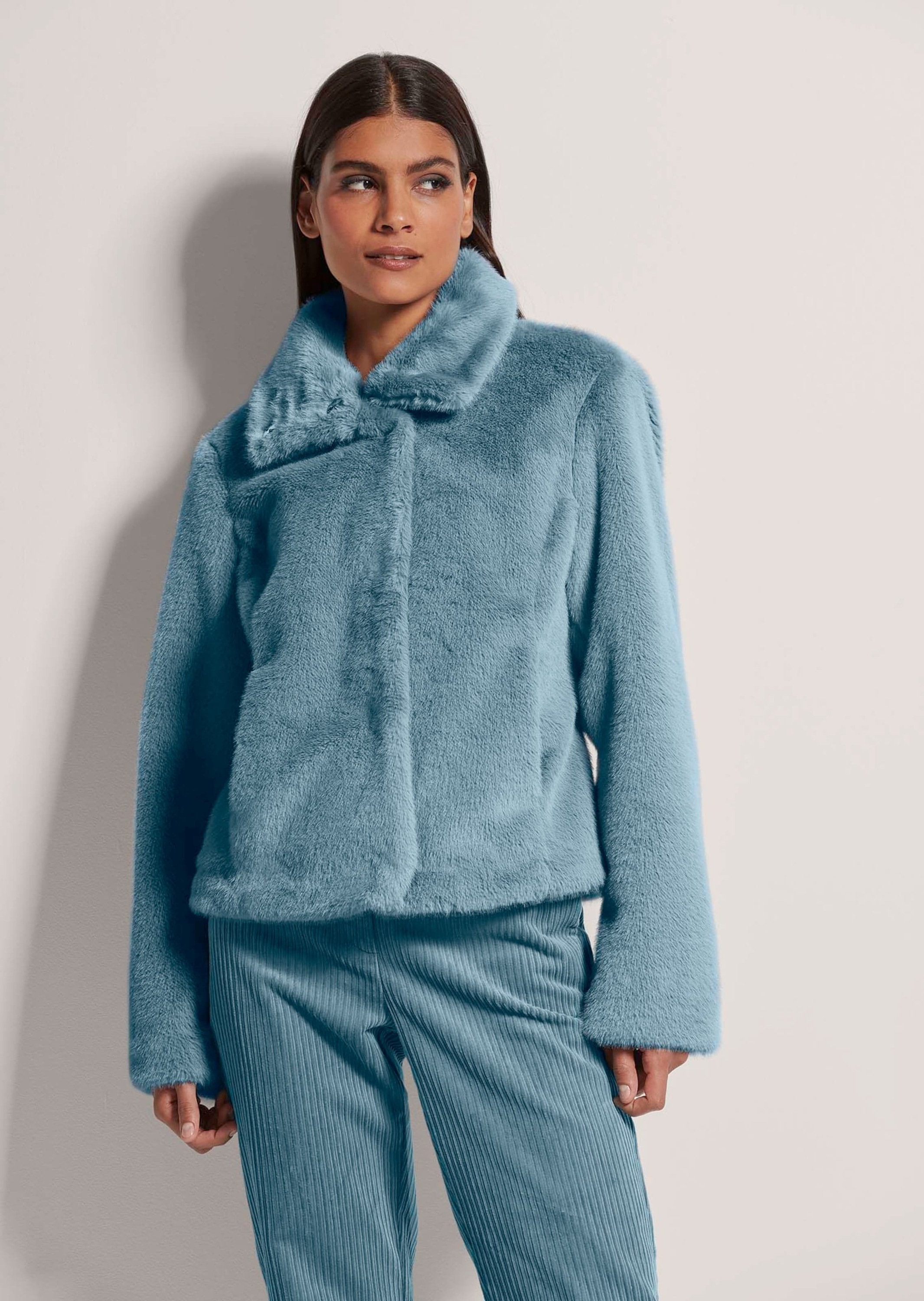 MADELEINE Kurzjacke "Jacke Webpelz-Kurzjacke mit Stehkragen" günstig online kaufen