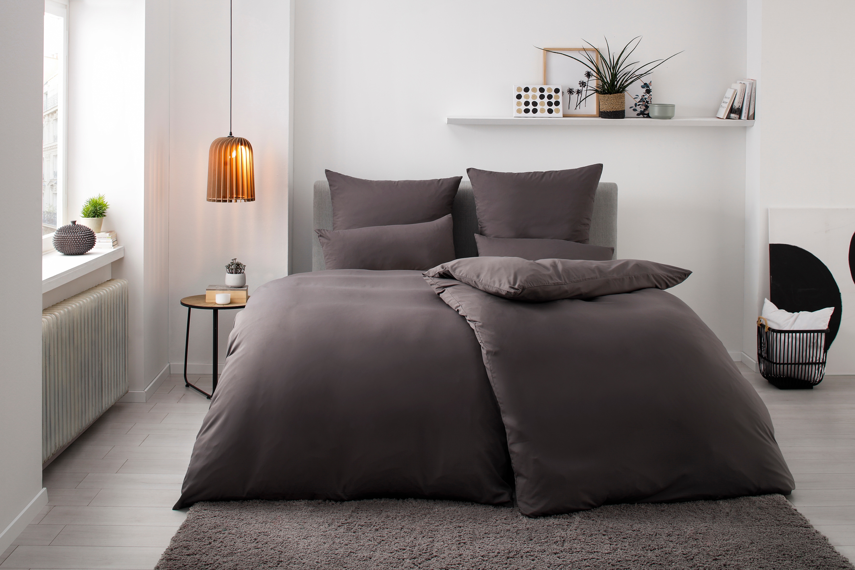 OTTO home Bettwäsche "Desner 100% Microfaser, extra weich, allergikerfreundlich" 3 Premium Qualität, uni, schnell trocknend, pflegeleicht, ab 135x200 cm