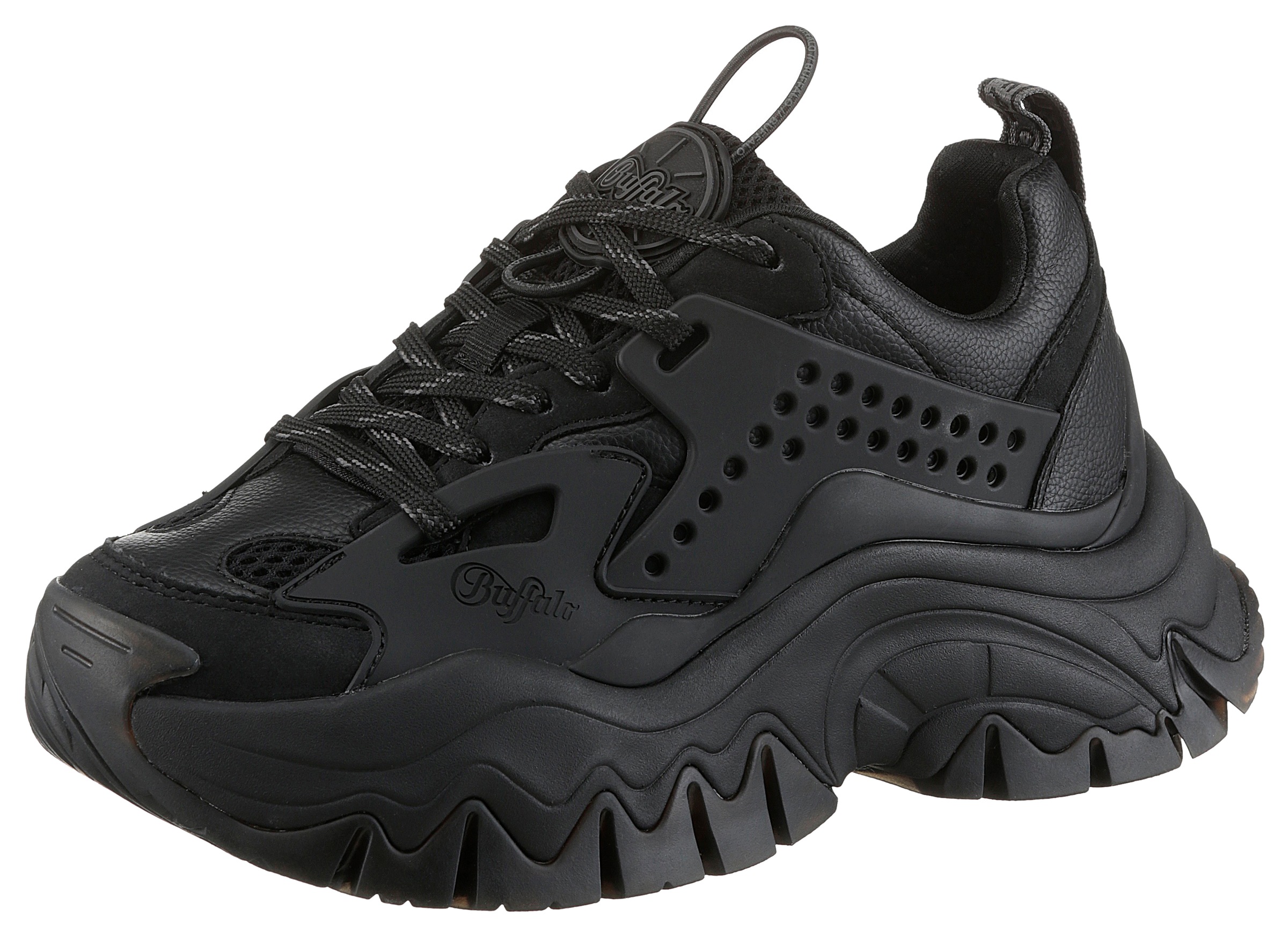 Buffalo Plateausneaker "TRAIL ONE", Schnürschuh, Chunky Sneaker, Halbschuh mit Plateausohle