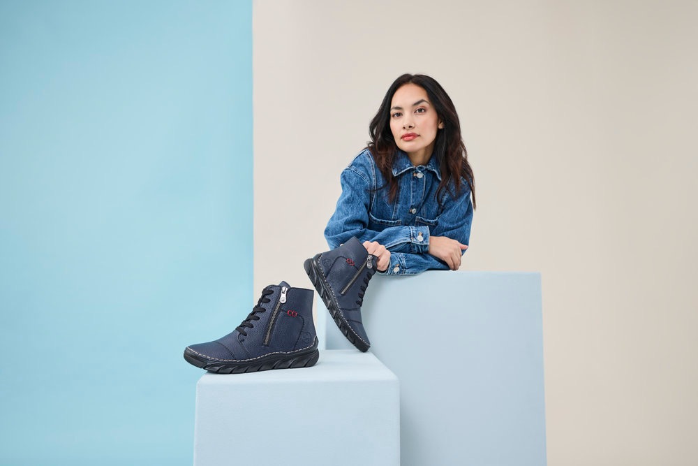Rieker Schnürboots, Schnürstiefelette, Casual-Boots mit weicher Innensohle