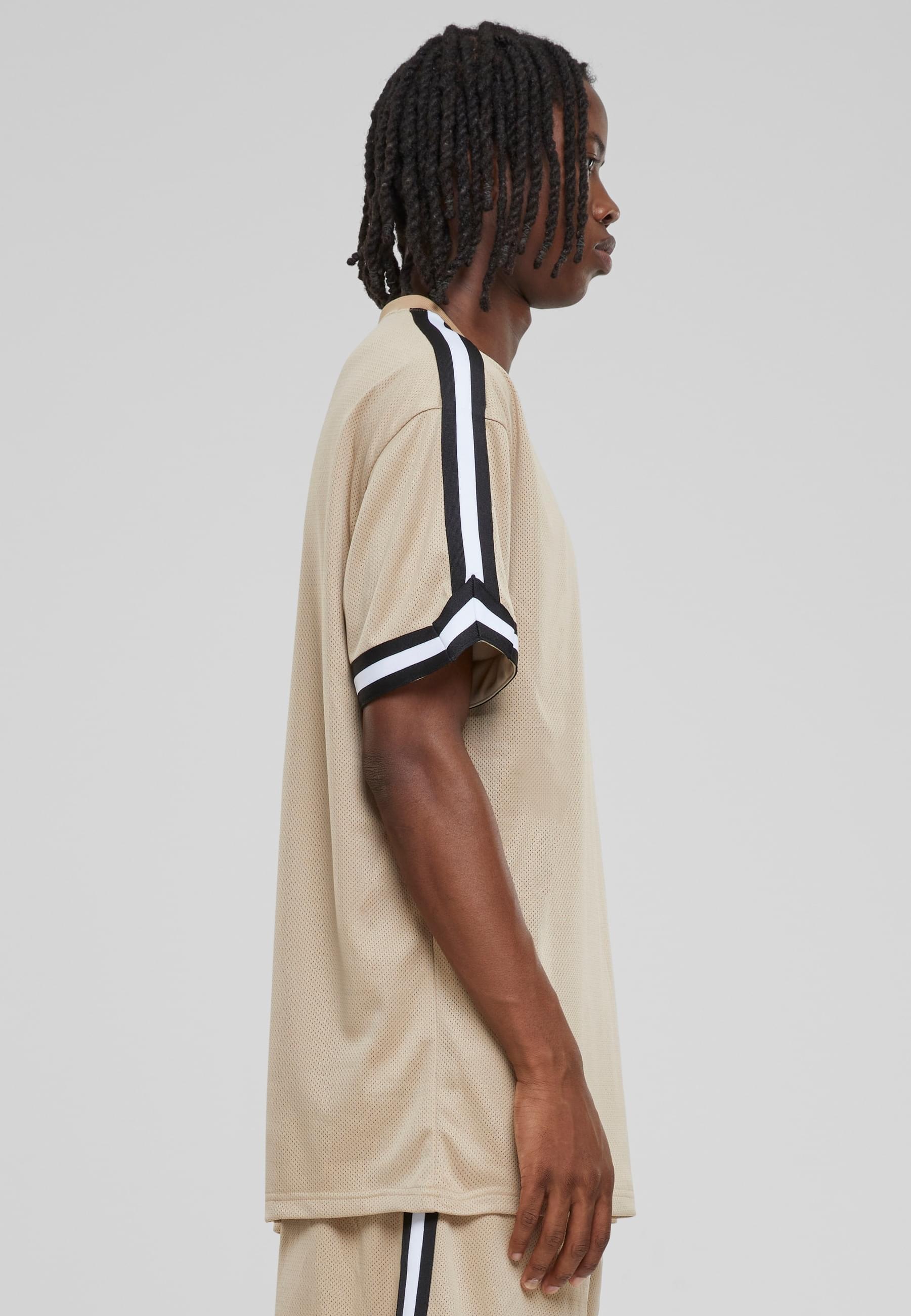 URBAN CLASSICS T-Shirt »Urban Classics Herren Oversized Stripes Mesh Tee«, (1 tlg.)