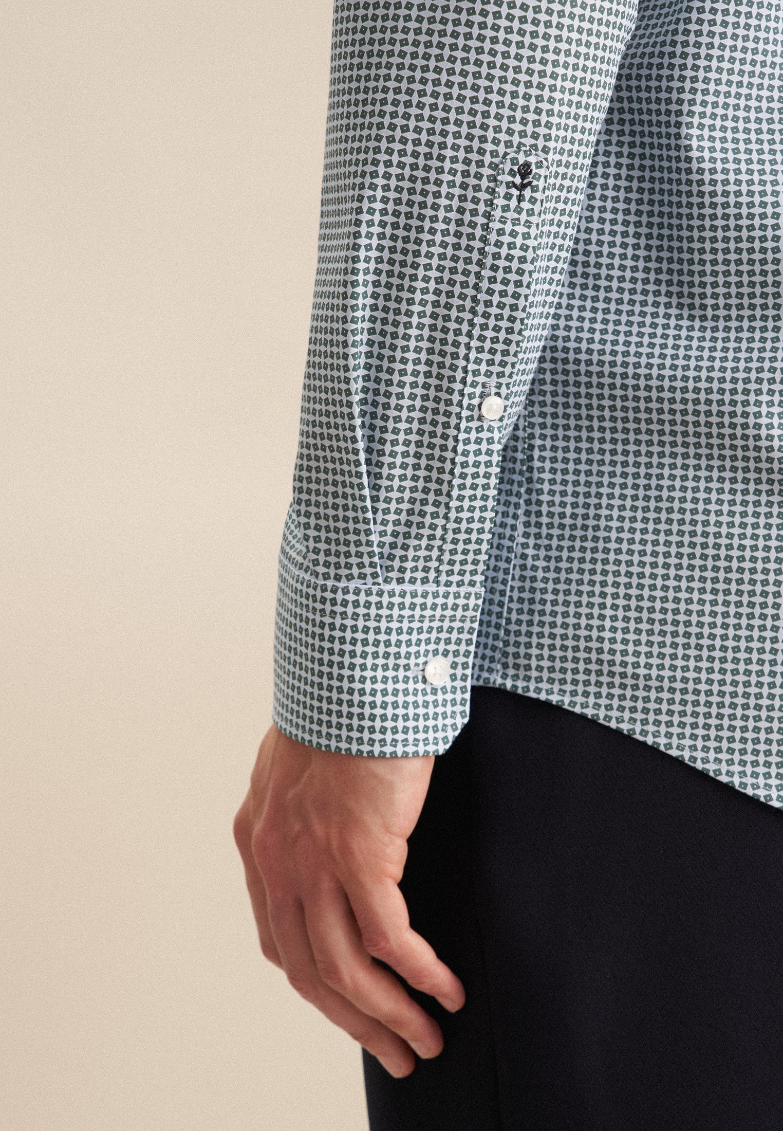 seidensticker Businesshemd »Regular« Regular 1/1 Kentkragen Druck