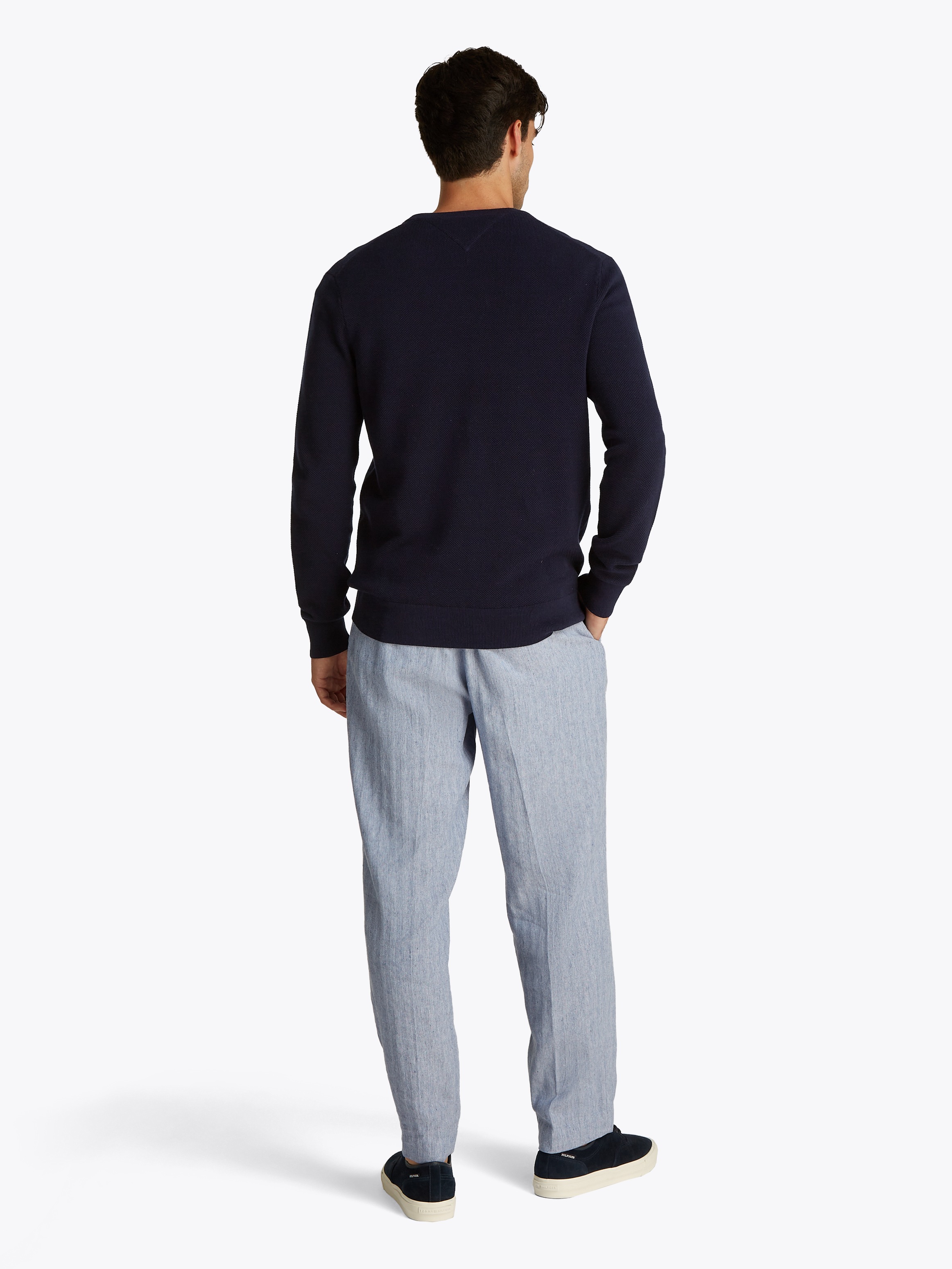 Tommy Hilfiger Rundhalspullover »ESSENTIAL STRUCTURE CREW NECK«, mit feiner Struktur