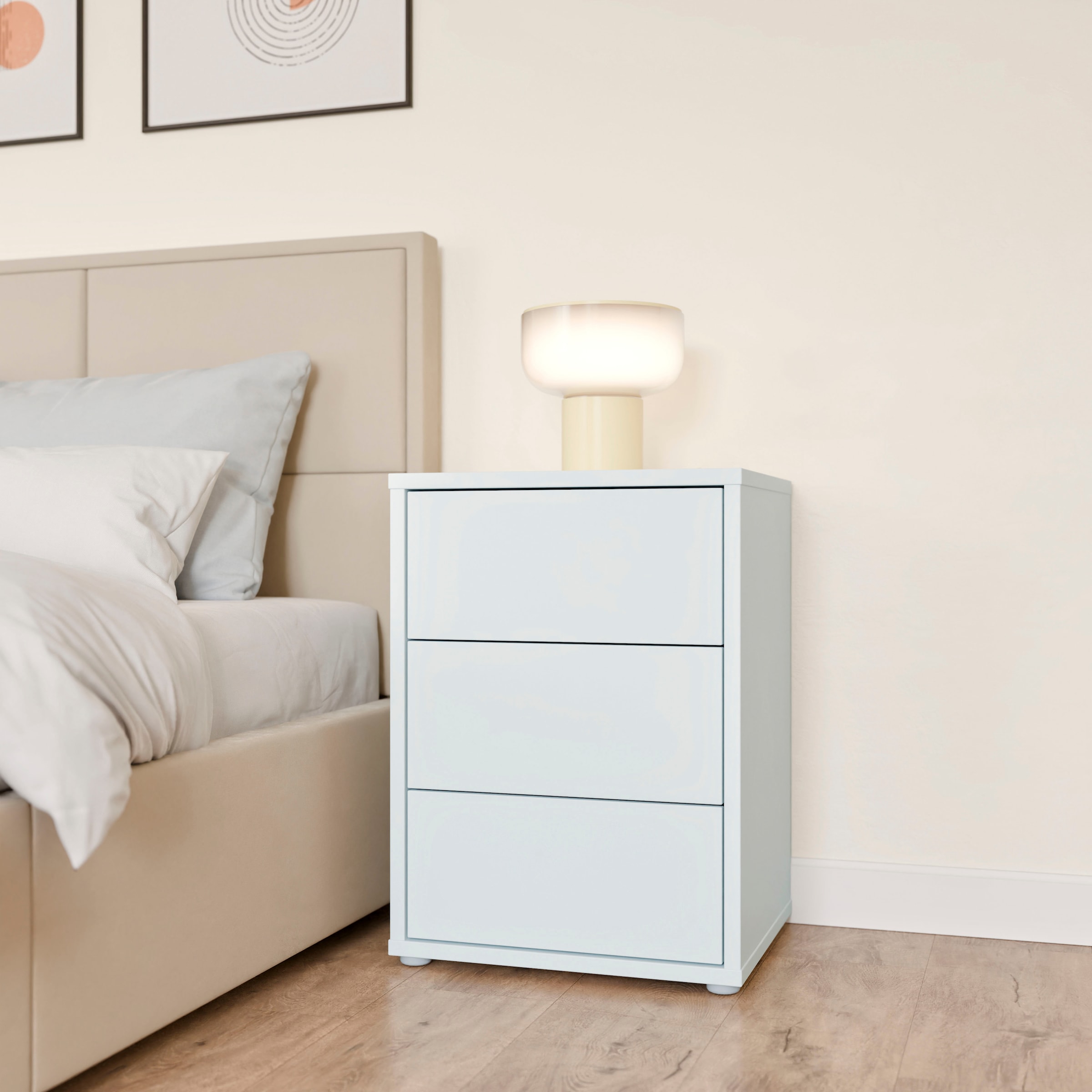 FORTE Nachtkommode »Alice Springs« Schubkästen mit Vollauszug, Push to Open