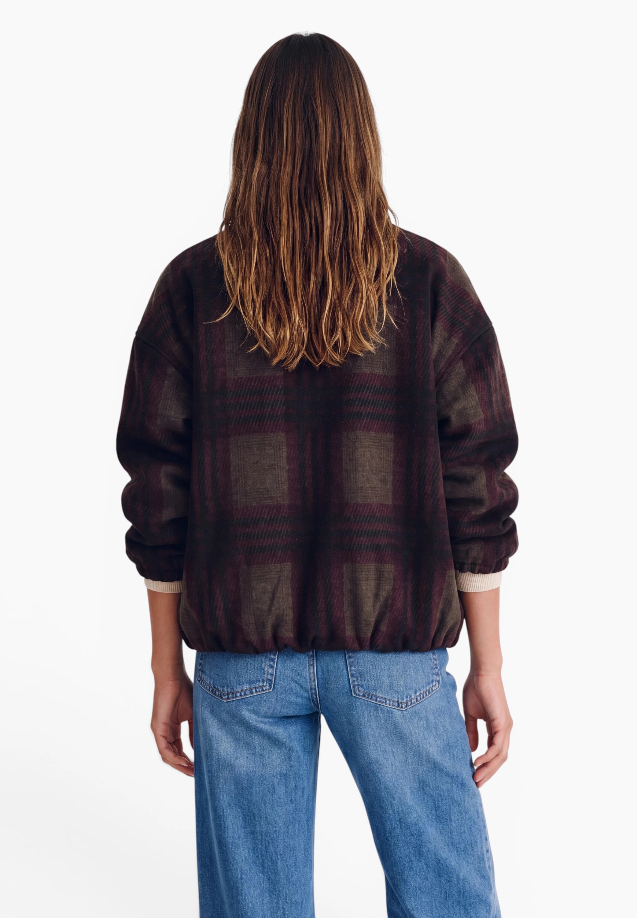 STREET ONE STUDIO Blouson ohne Kapuze mit Karomuster