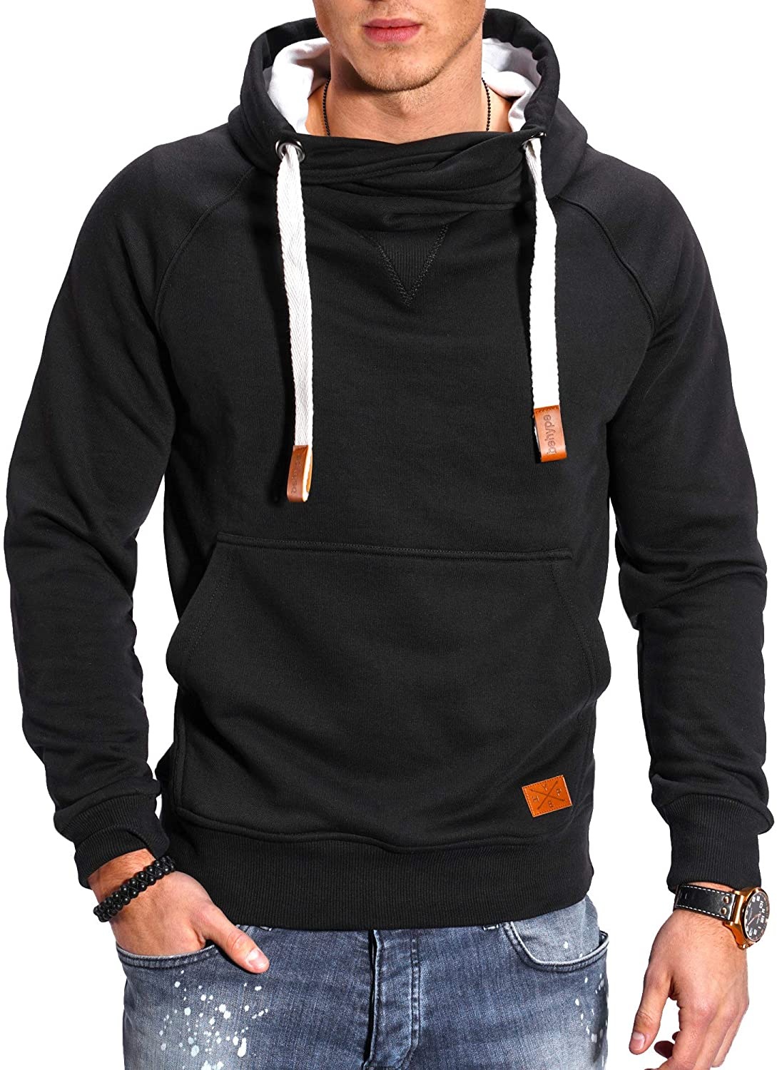 behype Kapuzensweatshirt bestellen ▷ Kragen hohem BAUR mit »JULES«, |