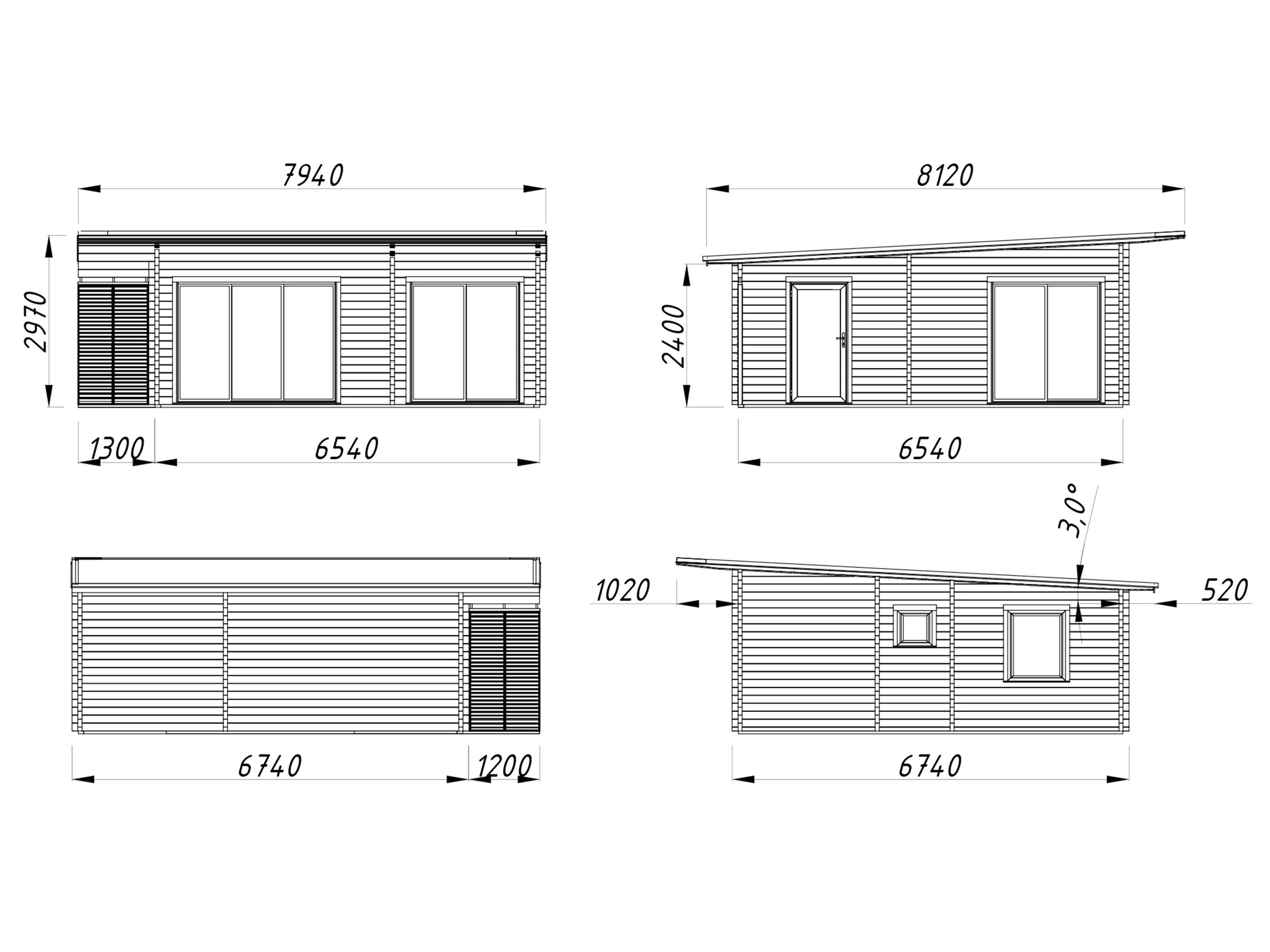 Palmako Gartenhaus »Cecilia 39,9 m²«