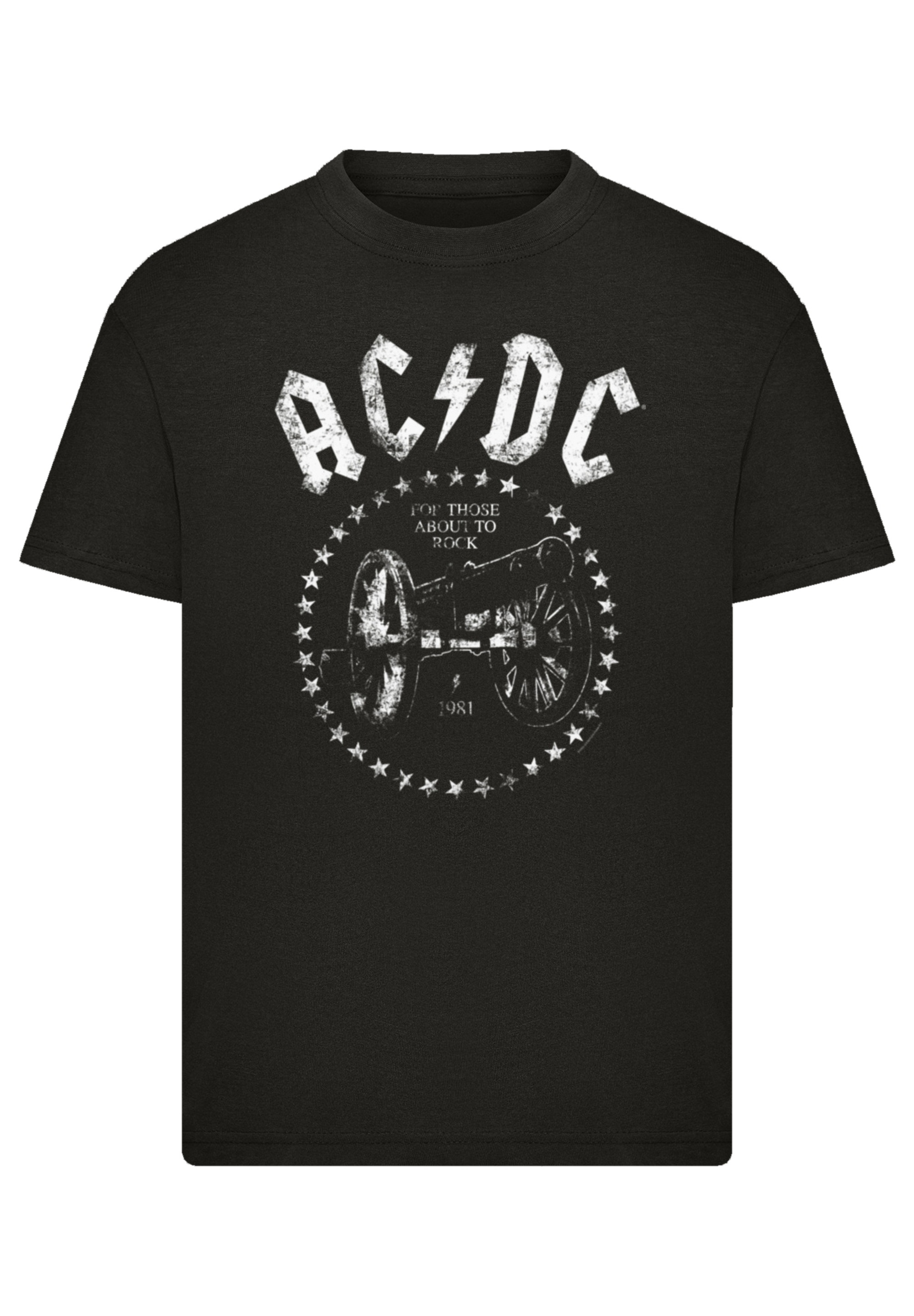F4NT4STIC T-Shirt »ACDC We Salute You Cannon«, Premium Qualität