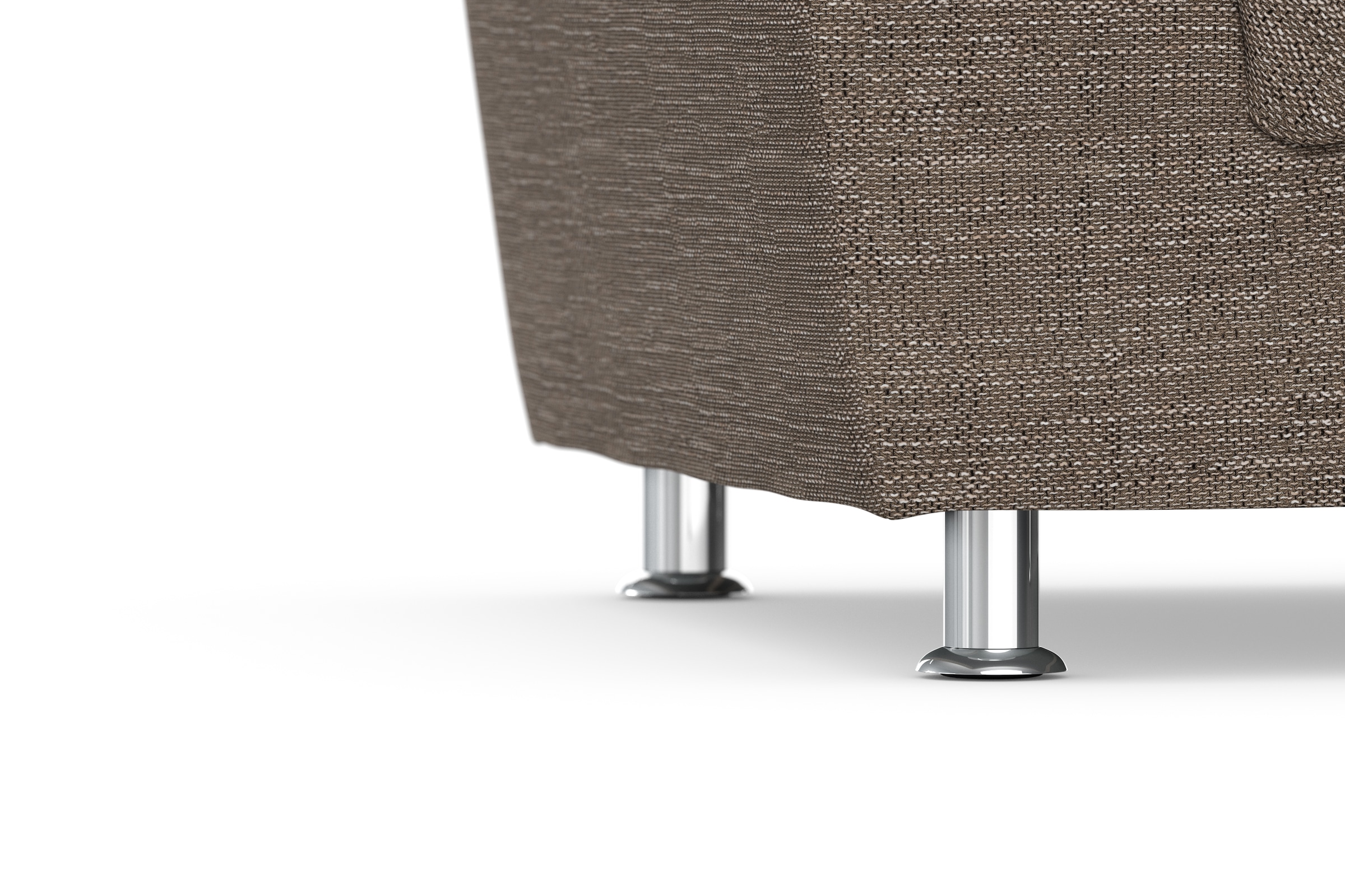 DOMO collection Sessel »FRANZI zeitlos & elegant, moderne Sitzheftung« wahlw. mit Kopfteilverstellung, bequeme Armlehnen, chromfarbene Füße
