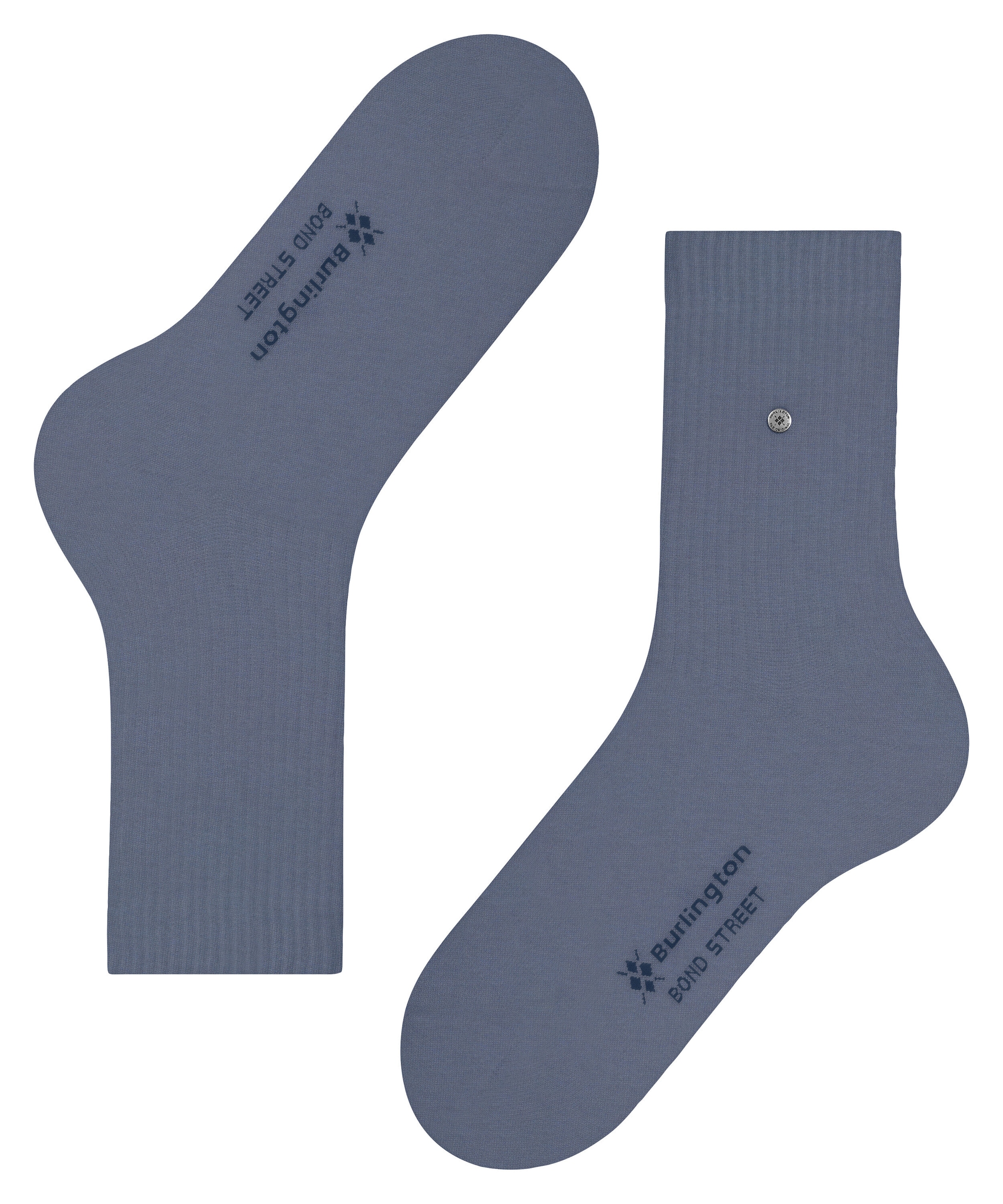 Burlington Socken »Bond Street« Einheitsgröße 40-46, modische Rippenstrucktur, Burlington-Clip