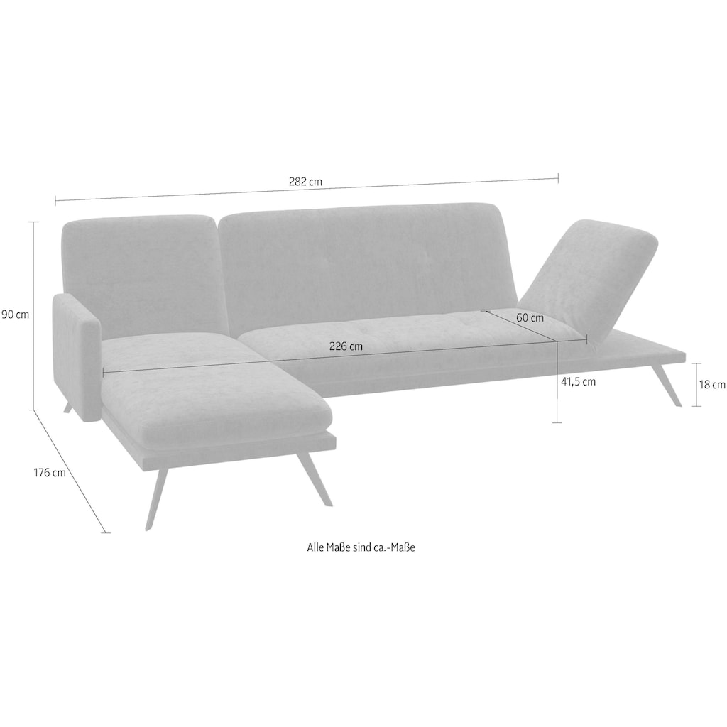 machalke® Ecksofa »butterfly«