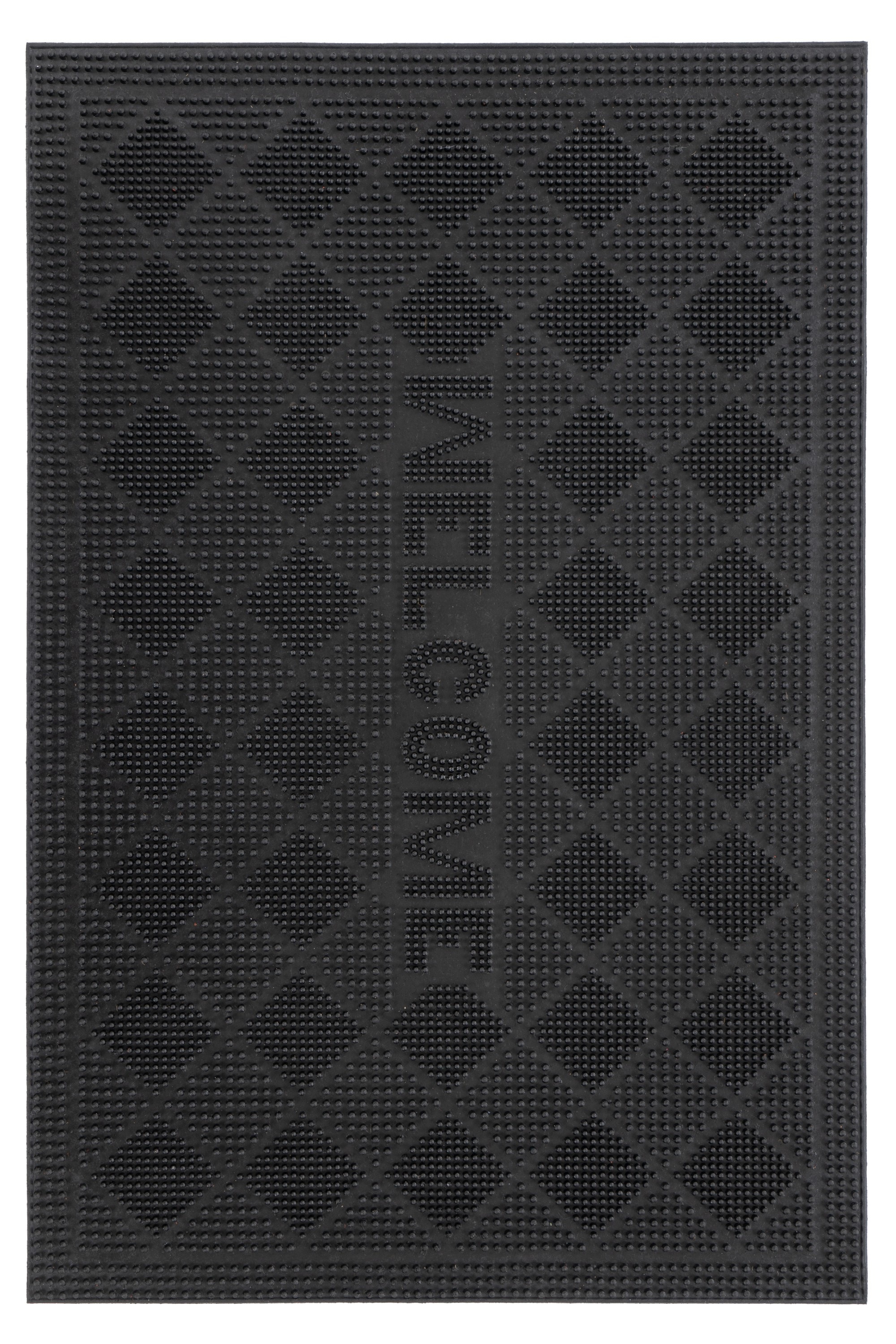 Kayoom Fußmatte "Elegant Entry 325" rechteckig 6 mm Höhe Türmatte, Gummi, E günstig online kaufen