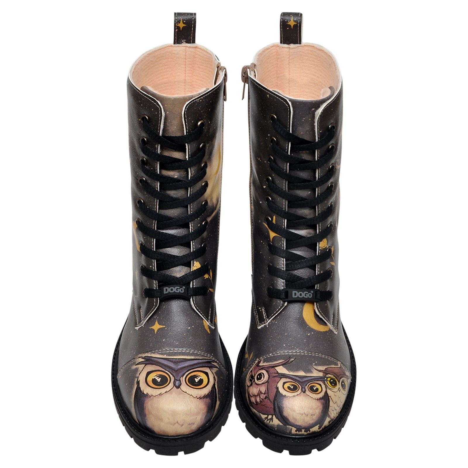 DOGO Schnürboots »Damen Zipsy Owls Family Vegan Damen Stiefel / female«, Vegan