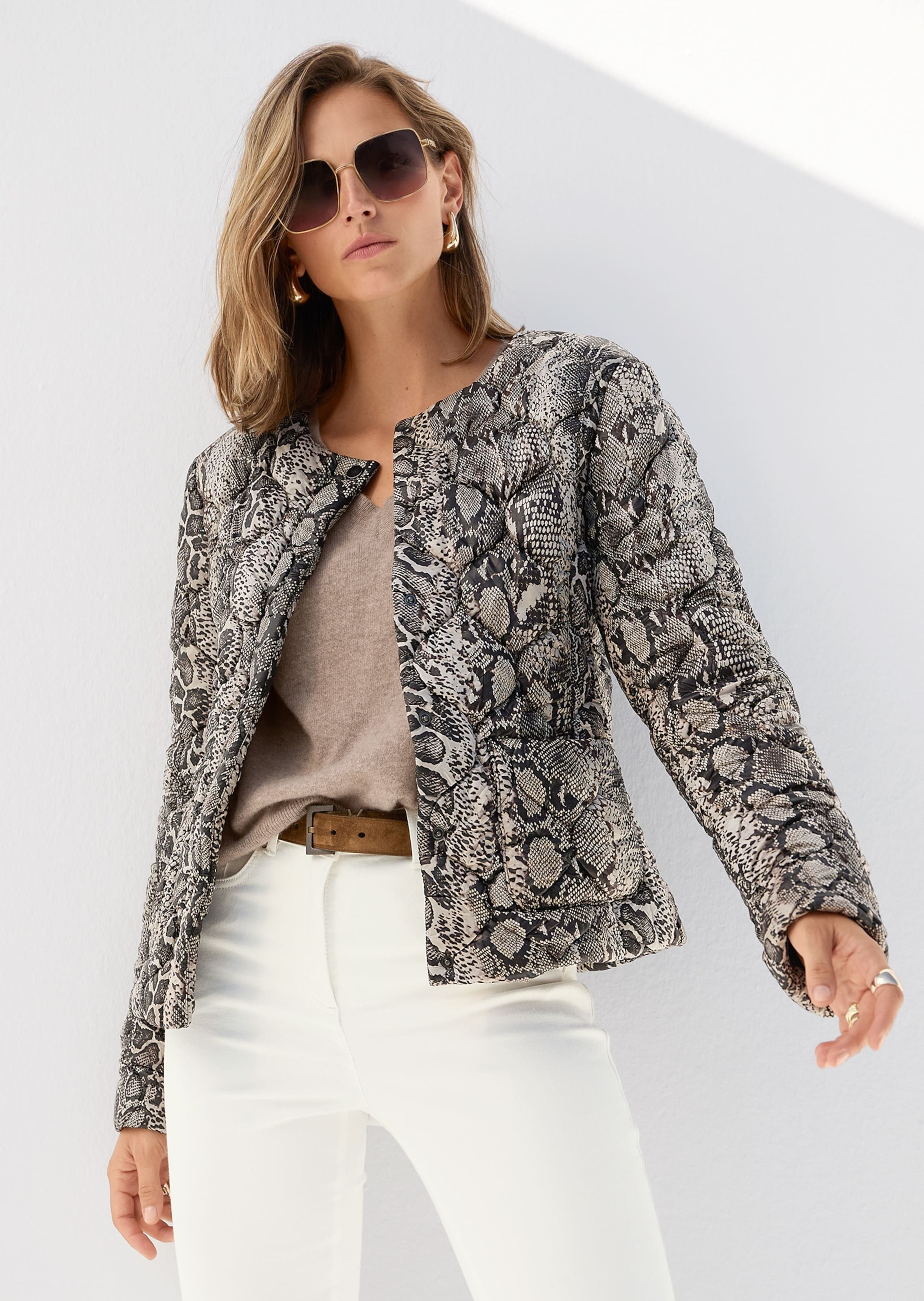 MADELEINE Steppjacke »Jacke Steppjacke mit Unikat-Print«