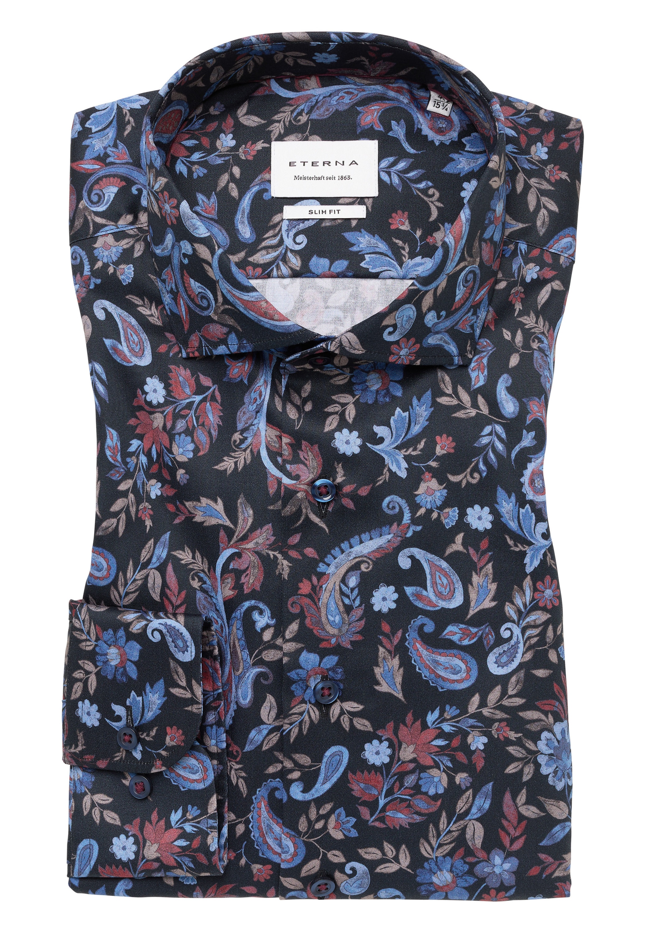 Eterna Langarmhemd »SLIM FIT«, NON IRON (bügelfrei)