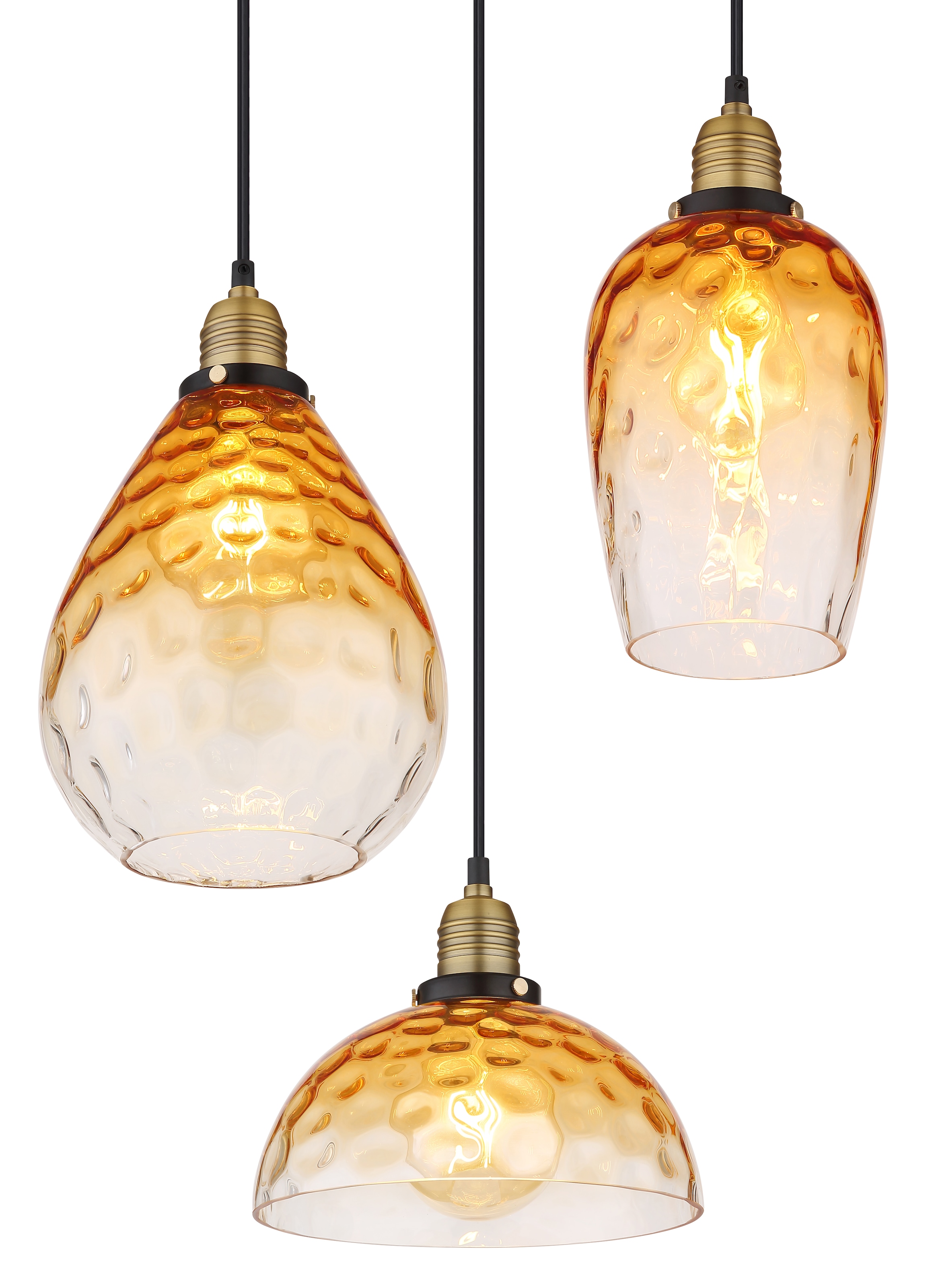 GLOBO LIGHTING Hängeleuchte »SALVY«, Leuchtmittel E27 | ohne Leuchtmittel, Hängelampe/Pendelleuchte/Esszimmer/Wohnzimmer/Esstisch