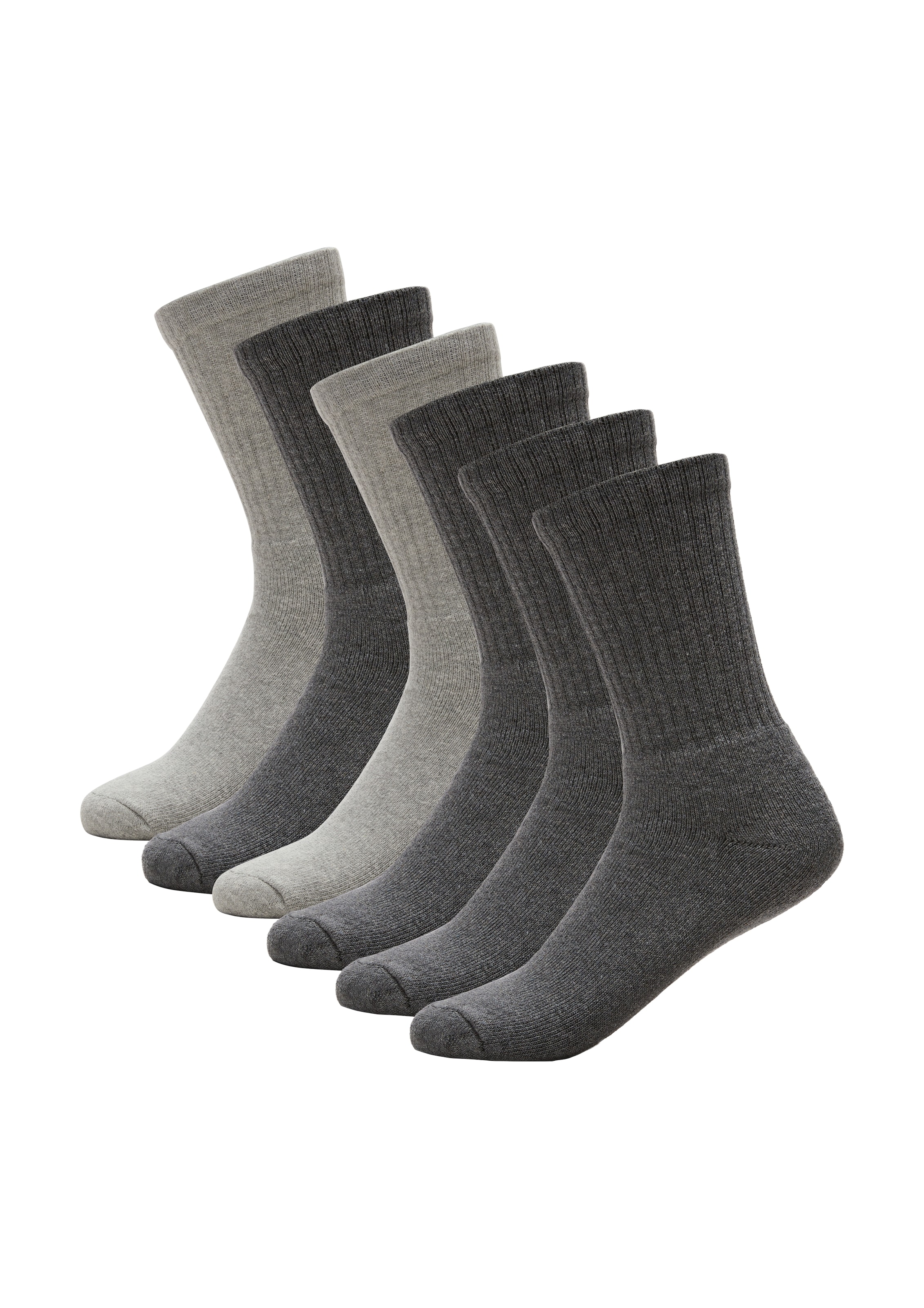 s.Oliver Sportsocken "essentials" 6 Paar tlg. elastischer, druckfreier Bund günstig online kaufen
