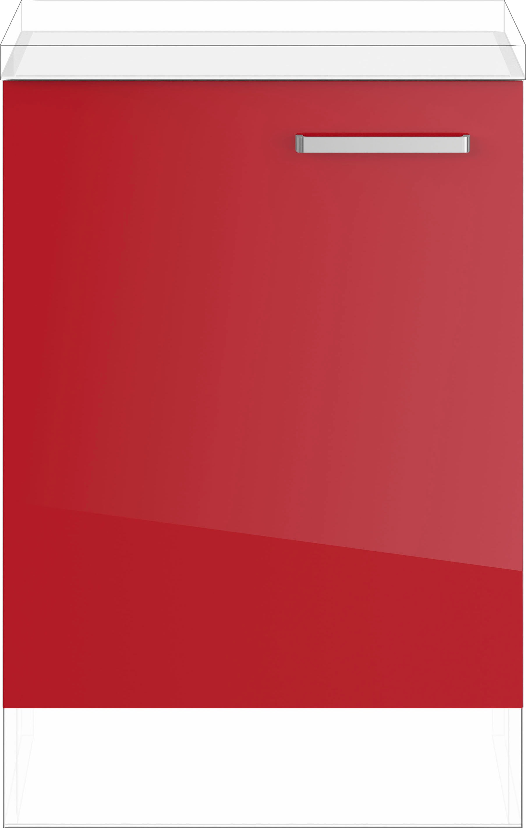 IMPULS KÜCHEN Spülenunterschrank rot h... IMPULS KÜCHEN Spülenunterschrank rot h...