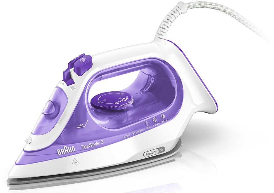 Braun Dampfbügeleisen "TexStyle 3 SI 3042 VI - 2.350 W, 160 g Dampfstoß, 27 günstig online kaufen