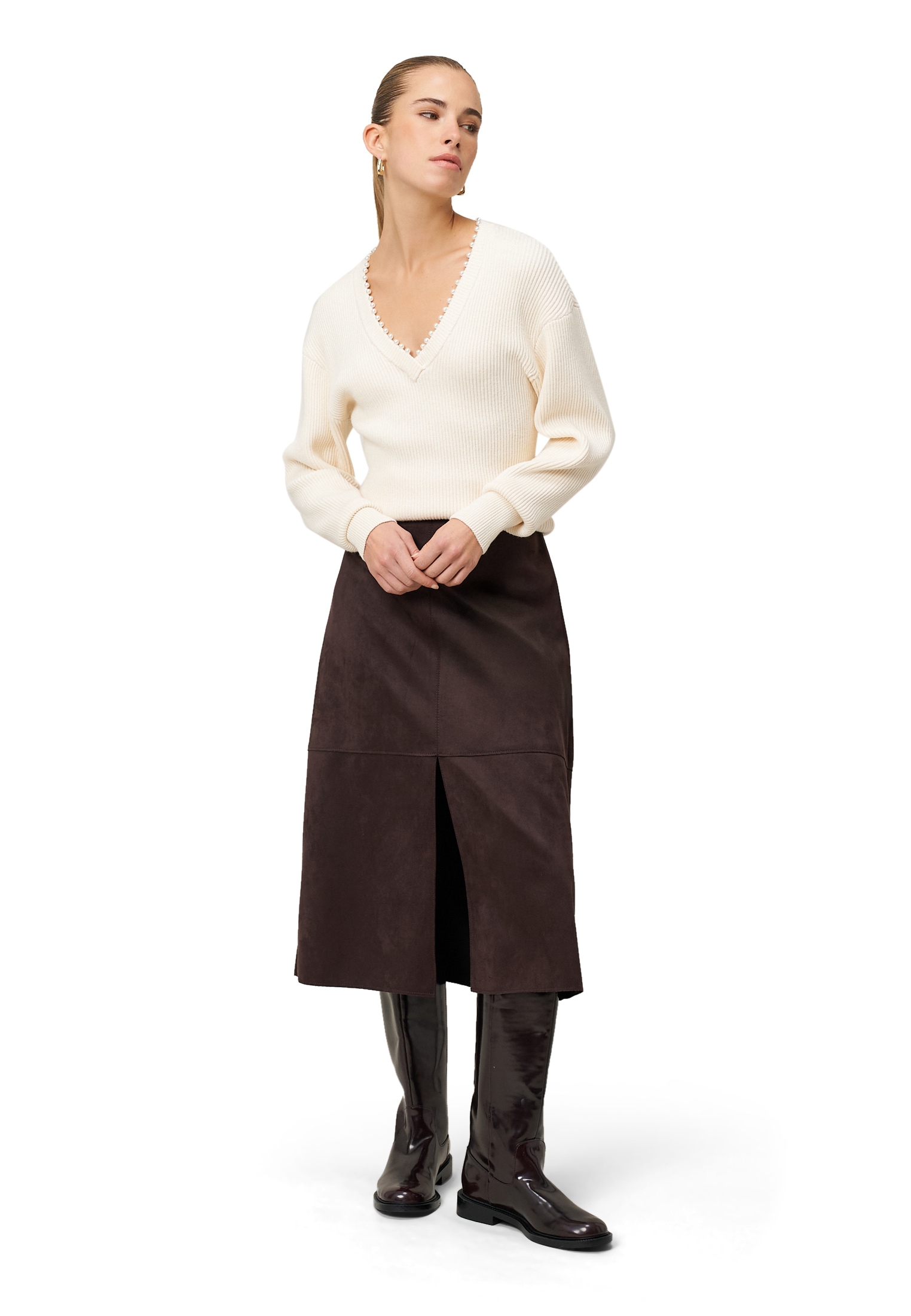 Zero Strickpullover »Damen mit Perlen« 1 tlg. weiteres Detail