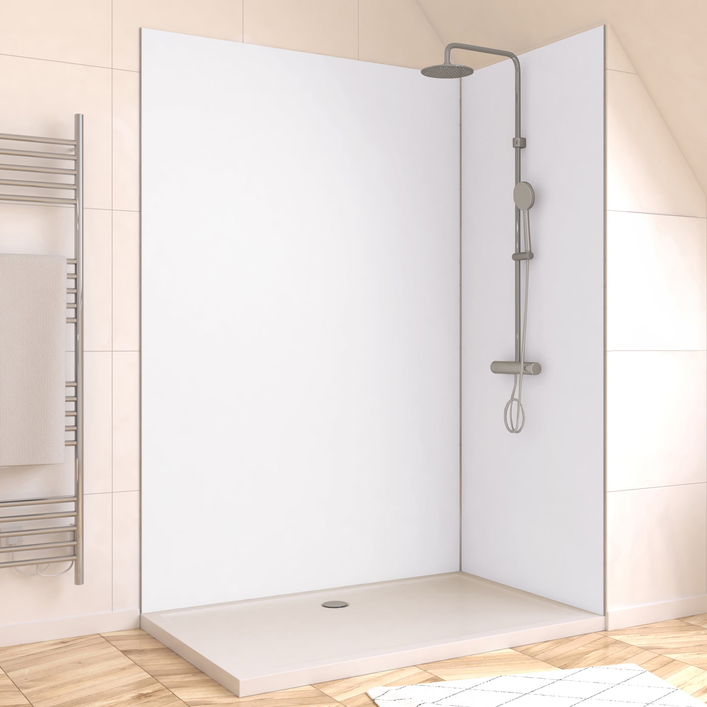 Marwell Duschrückwand »Urbanox«, (Set, 2 tlg.), Set bestehend aus: 1 Paneel 90 x 210 cm, 1 Paneel 120 x 210 cm