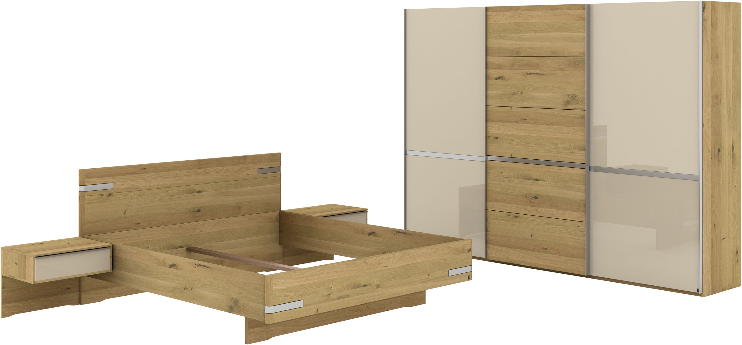 Musterring Schlafzimmer-Set "Savona, Kleiderschrank, Bett & Nachtkommoden, günstig online kaufen