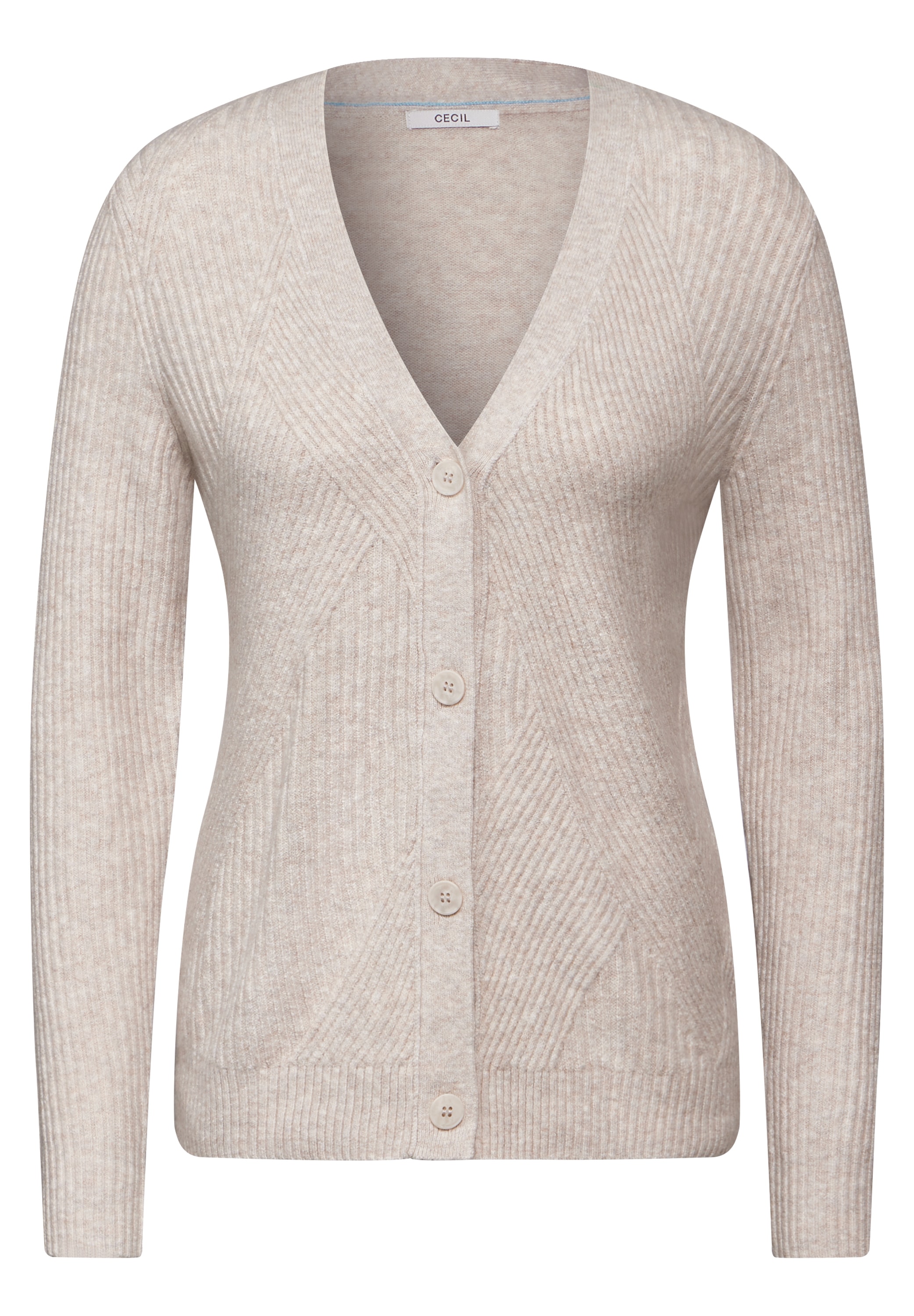 Cecil Cardigan, mit Knopfleiste