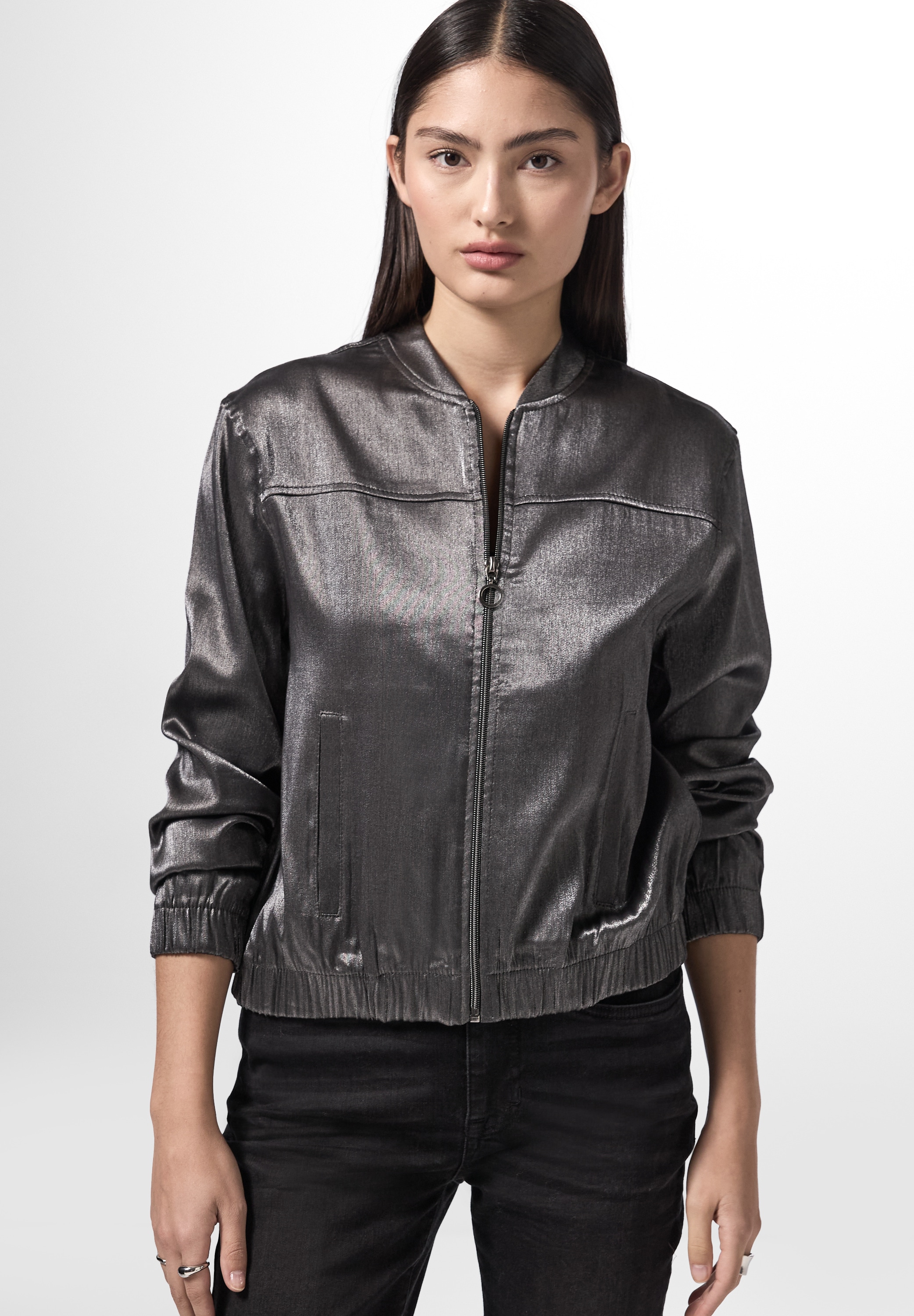 STREET ONE STUDIO Blouson, ohne Kapuze, im Glitzer-Look