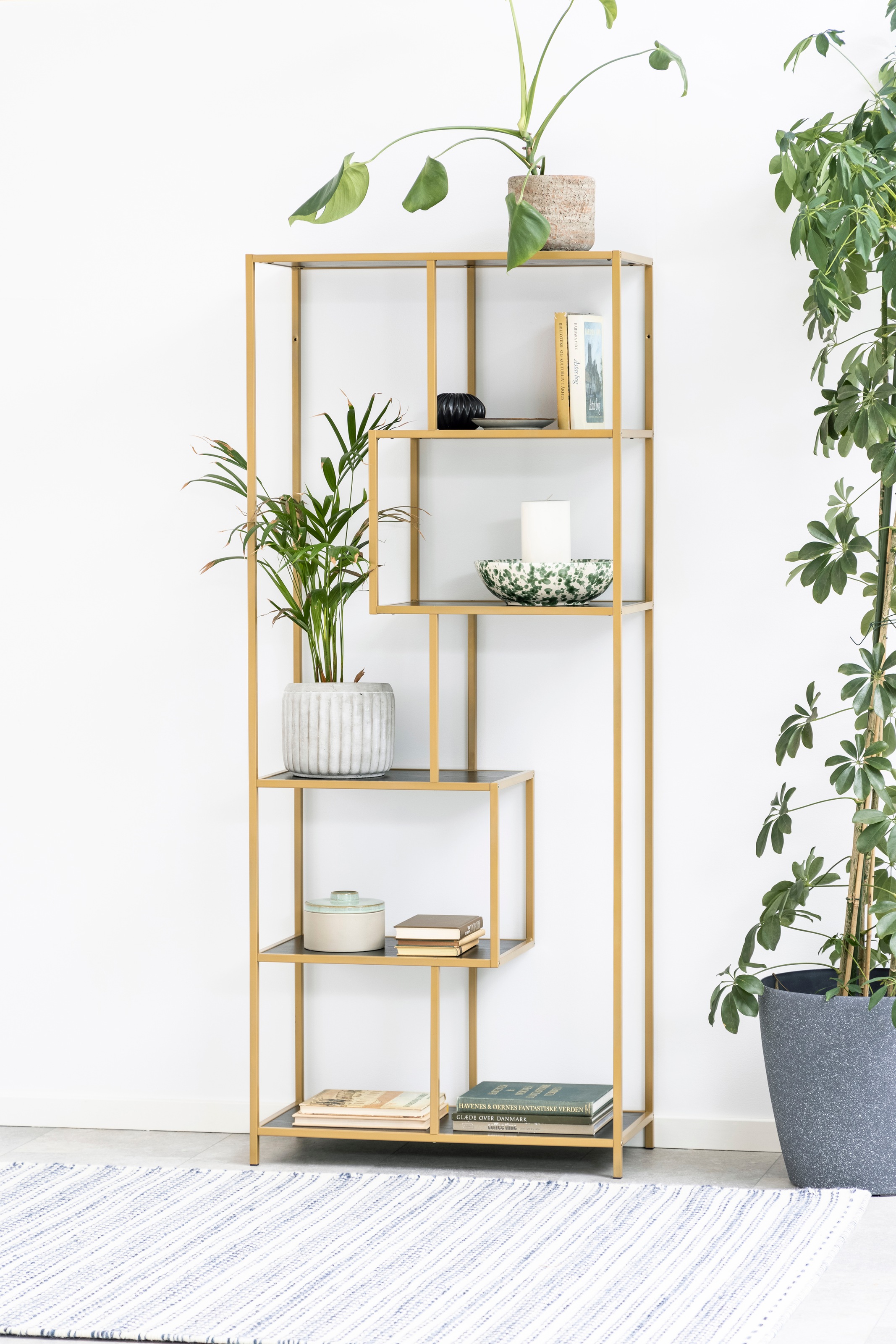 ACTONA GROUP Bücherregal Metallgestell, modernes Design, 5 Einlegeböden, as günstig online kaufen