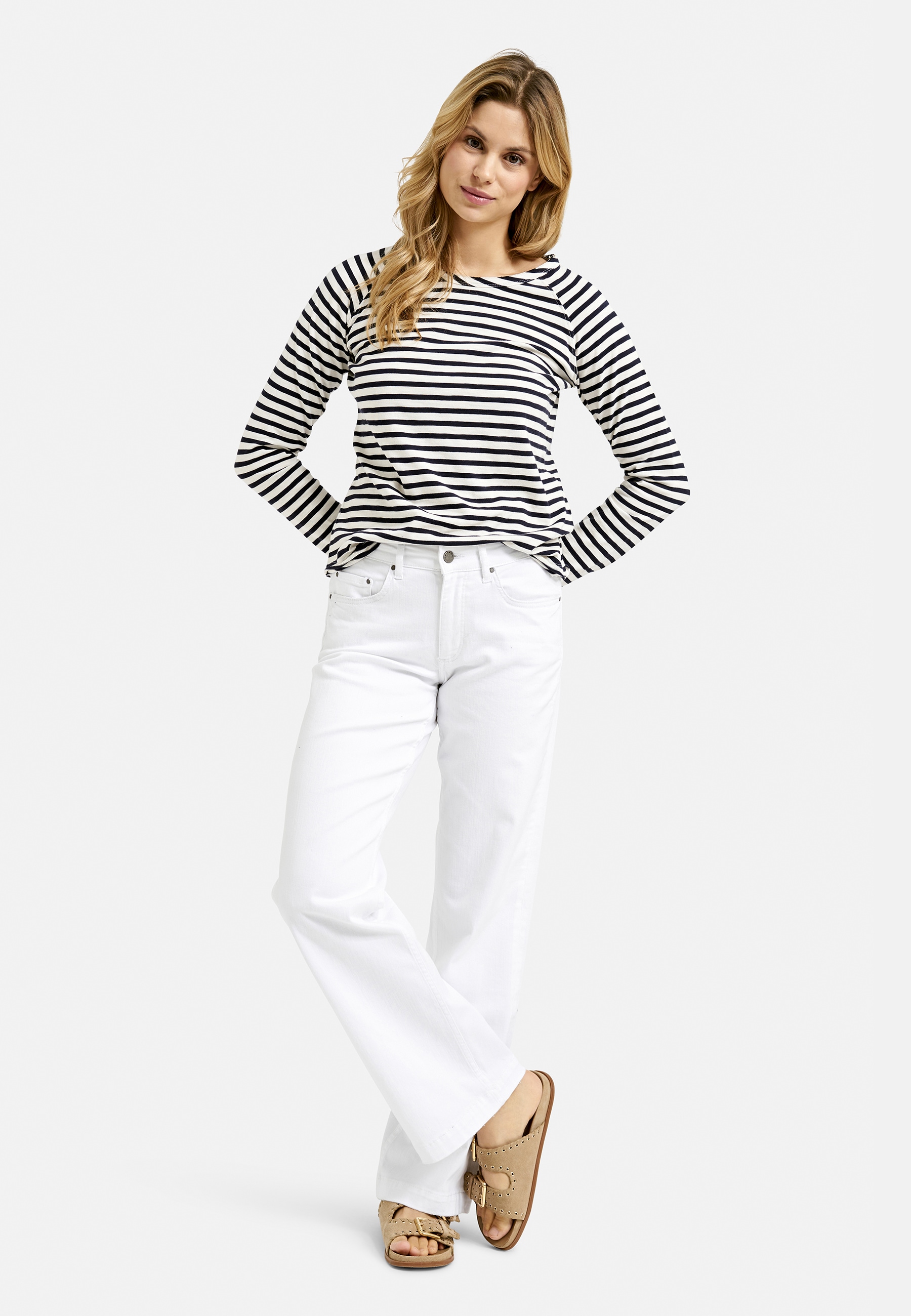 Smith & Soul Langarmshirt aus Baumwolle, Rundhals