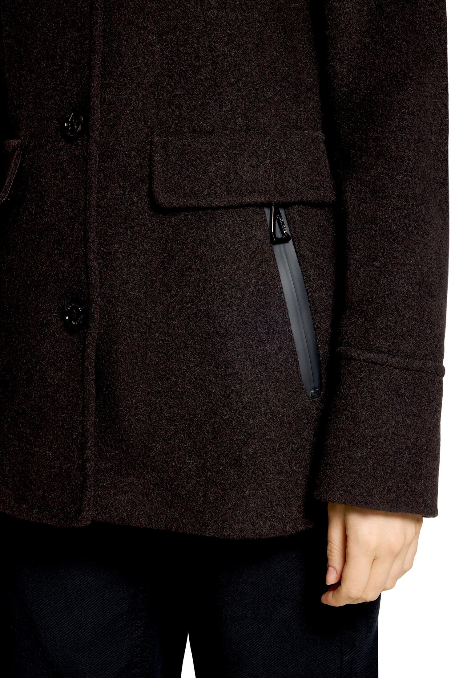 Gil Bret Wolljacke »Damen mit Kapuze« mit Kapuze