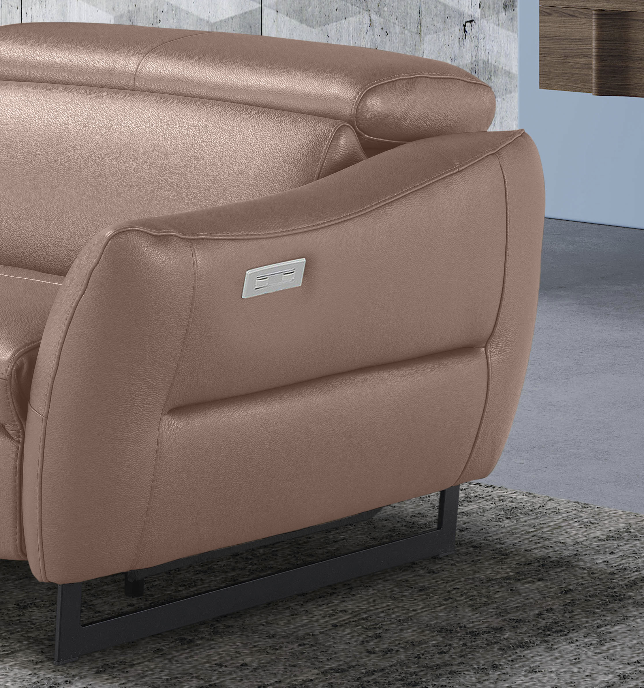 Thumbnail - Egoitaliano 2,5-Sitzer "Dafne, elegantes Designsofa mit hohem Sitzkomfort", mit und ohne elektrischer Relaxfunktion, Kop...