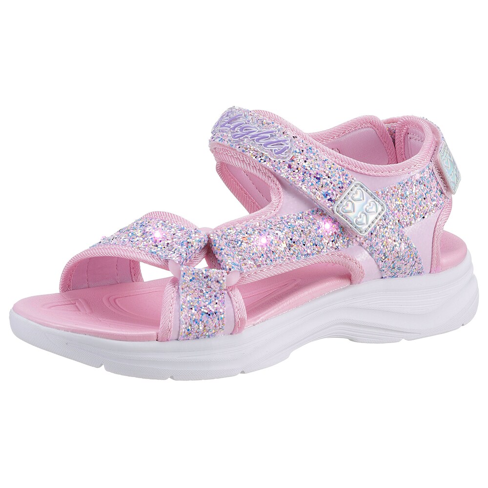 Sandale »E - SKECHERS GIRLS«, Sommerschuh, Klettschuh, Sandalette, mit Klettverschlüssen