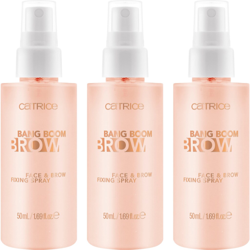 Catrice Fixierspray »Bang Boom Brow Face & Brow Fixing Spray«, (Set, 3 tlg.)