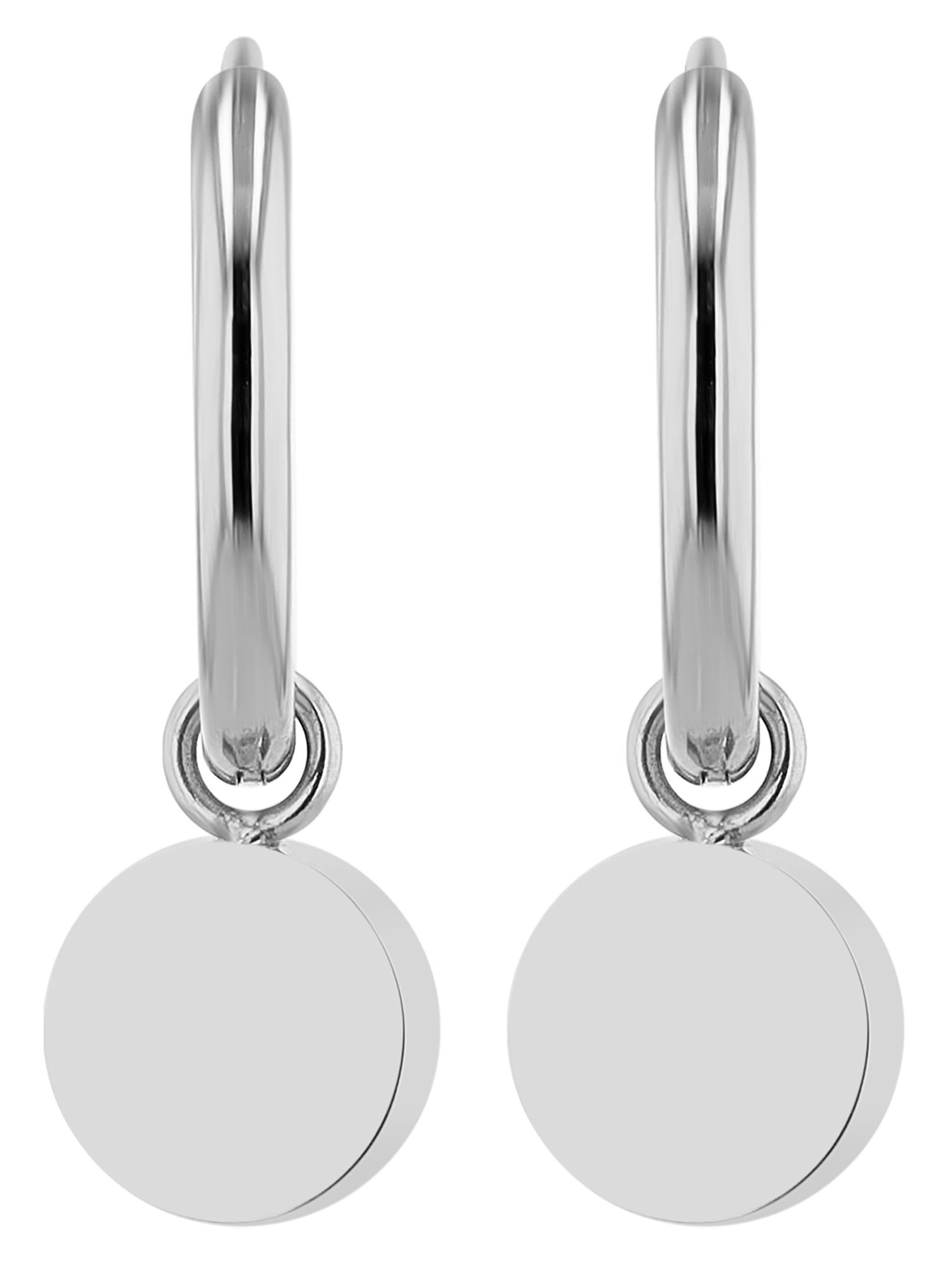 ADELIA ́S Damen Kettenanhänger "Damen Anhänger aus Edelstahl", Edelstahlsilber, Edelstahl, Schmuckanhänger, Geschenkidee: zeitlos und vielseitig