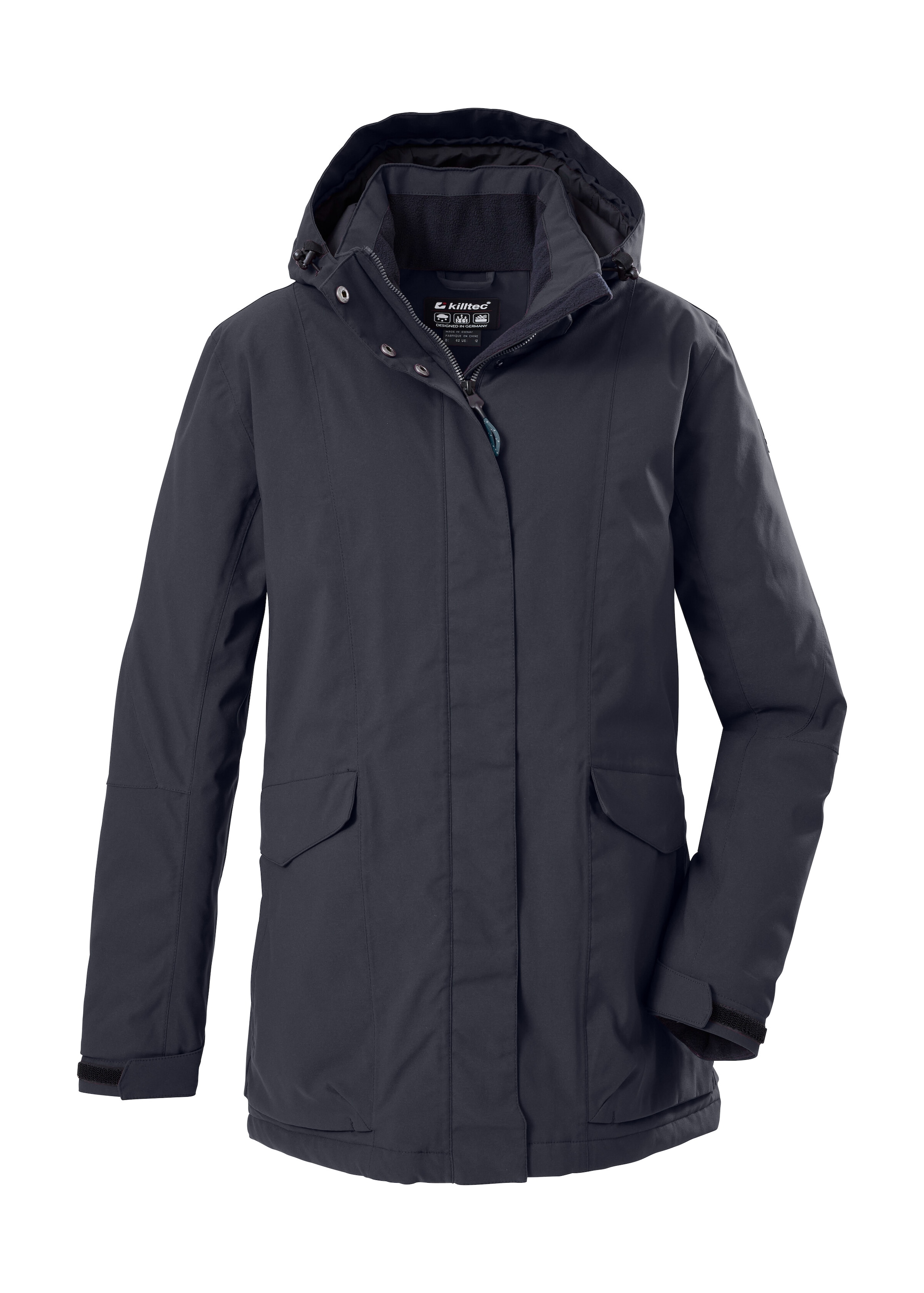 Killtec Funktionsjacke »Damen Jacke«, Wasserdichte, atmungsaktive Damenjacke mit abnehmbarer Kapuze