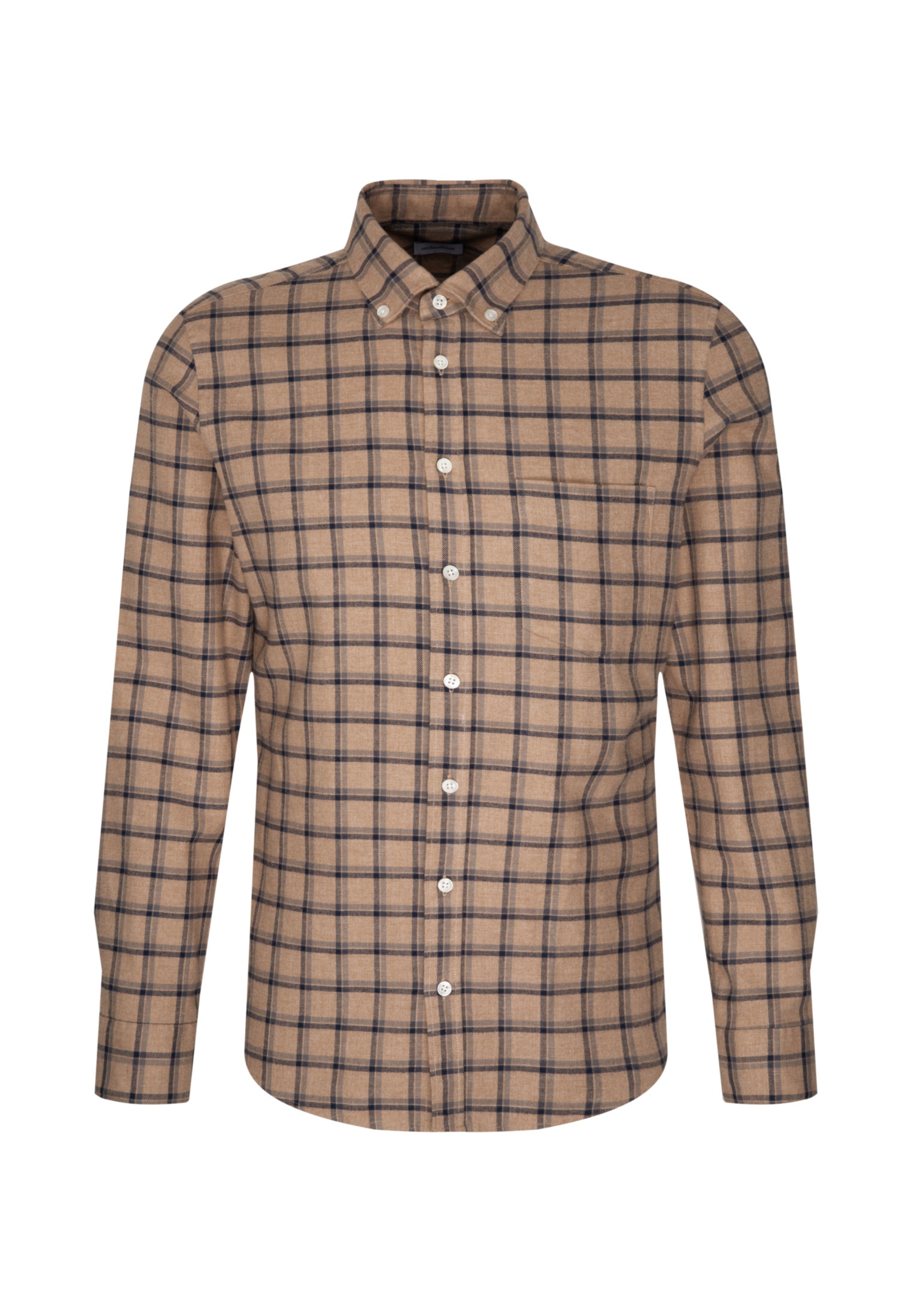 seidensticker Businesshemd »Schwarze Rose«, Slim Langarm Button-Down-Kragen Karo