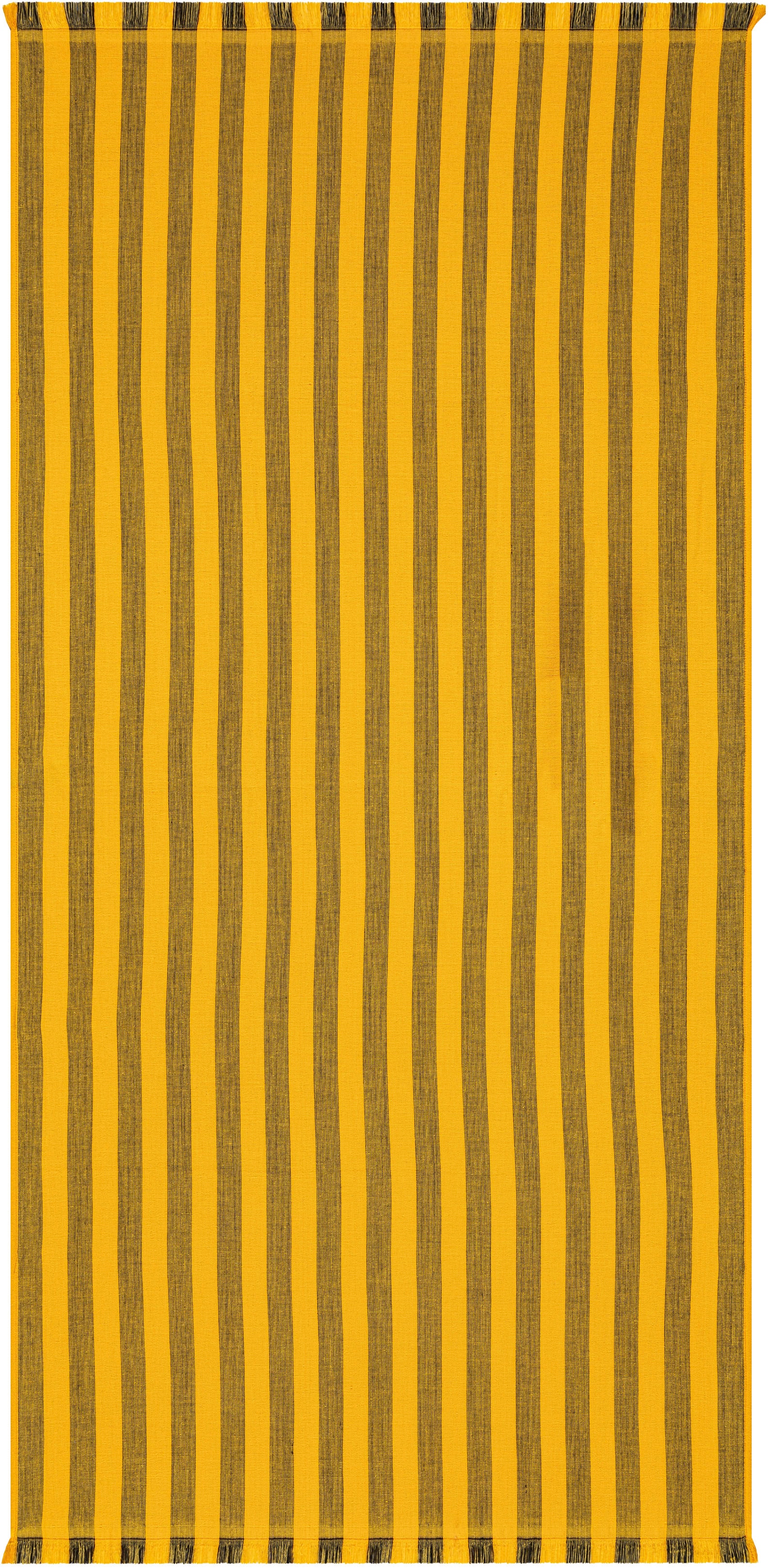 Strandtuch EGERIA, B:80cm L:180cm, gelb, gewebte Ware, Obermaterial: 65% Baumwolle, 20% Polyester, 15% Viskose, Handtücher, "Pestemal", 80x180 cm,
