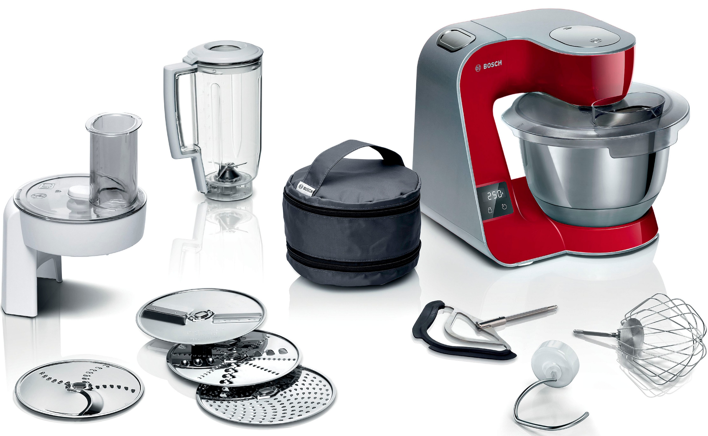 BOSCH Küchenmaschine »MUMS2ER30 MUM Serie 2«, Patisserieset, Fleischwolf, Schnitzler  inkl. 3 Scheiben, Mixer-Aufsatz online bestellen | BAUR