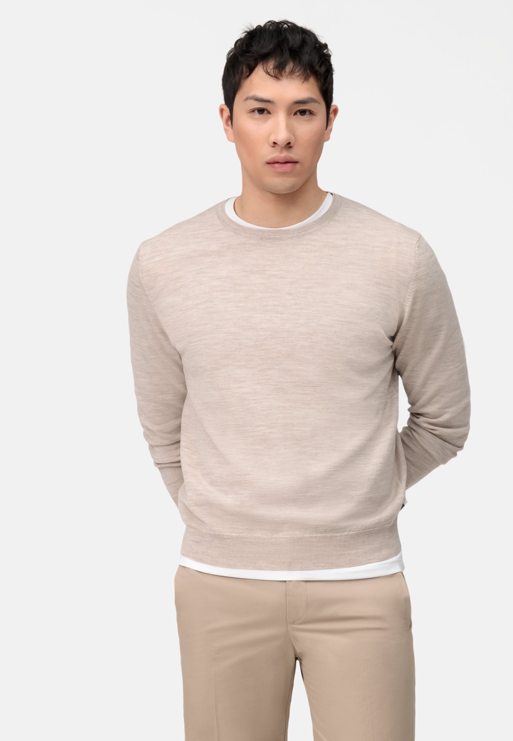 OLYMP Strickpullover "OLYMP Casual Strick, Pullover"