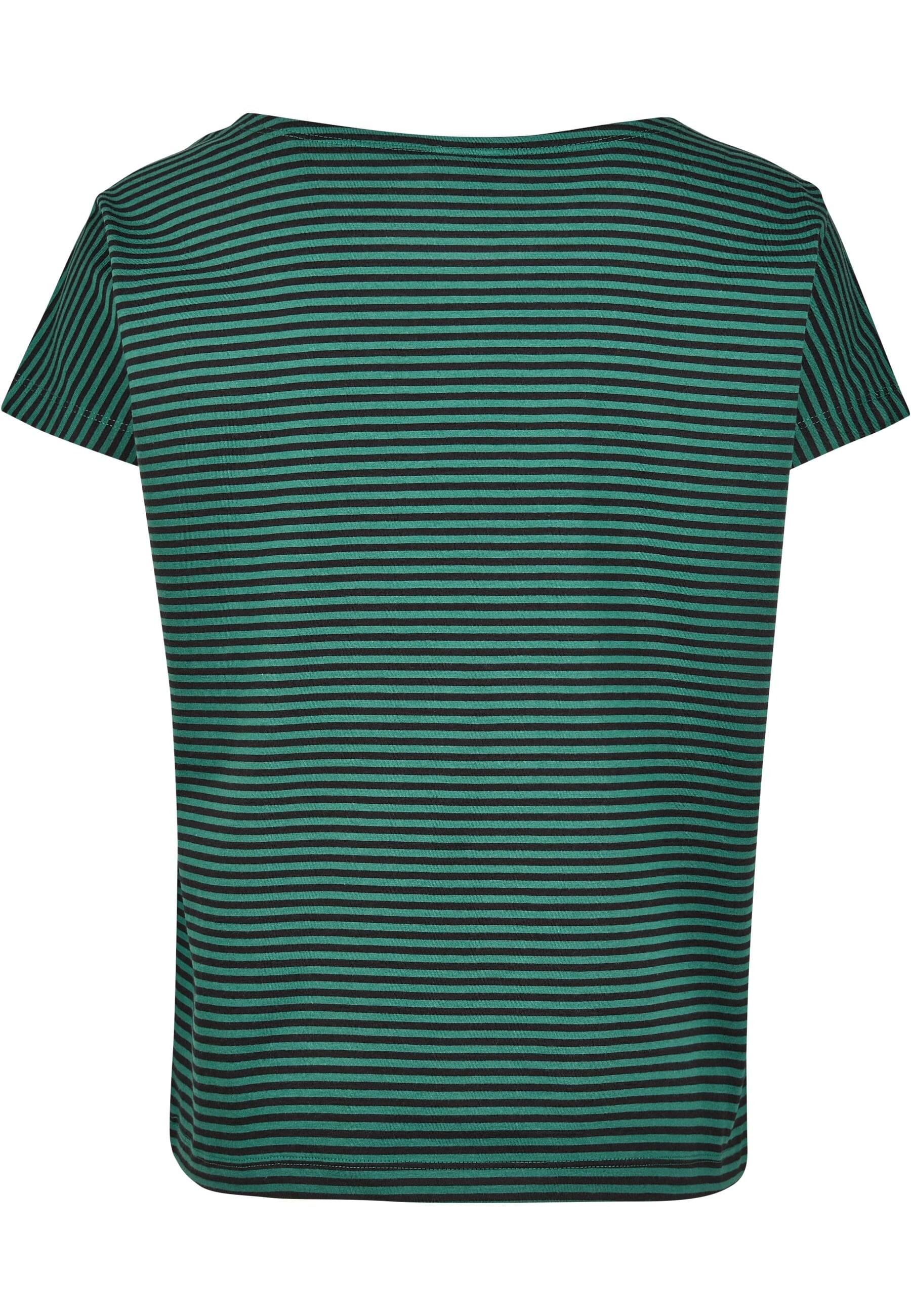 URBAN CLASSICS Kurzarmshirt »Urban Classics Damen Ladies Yarn Dyed Baby Stripe Tee«, (1 tlg.)