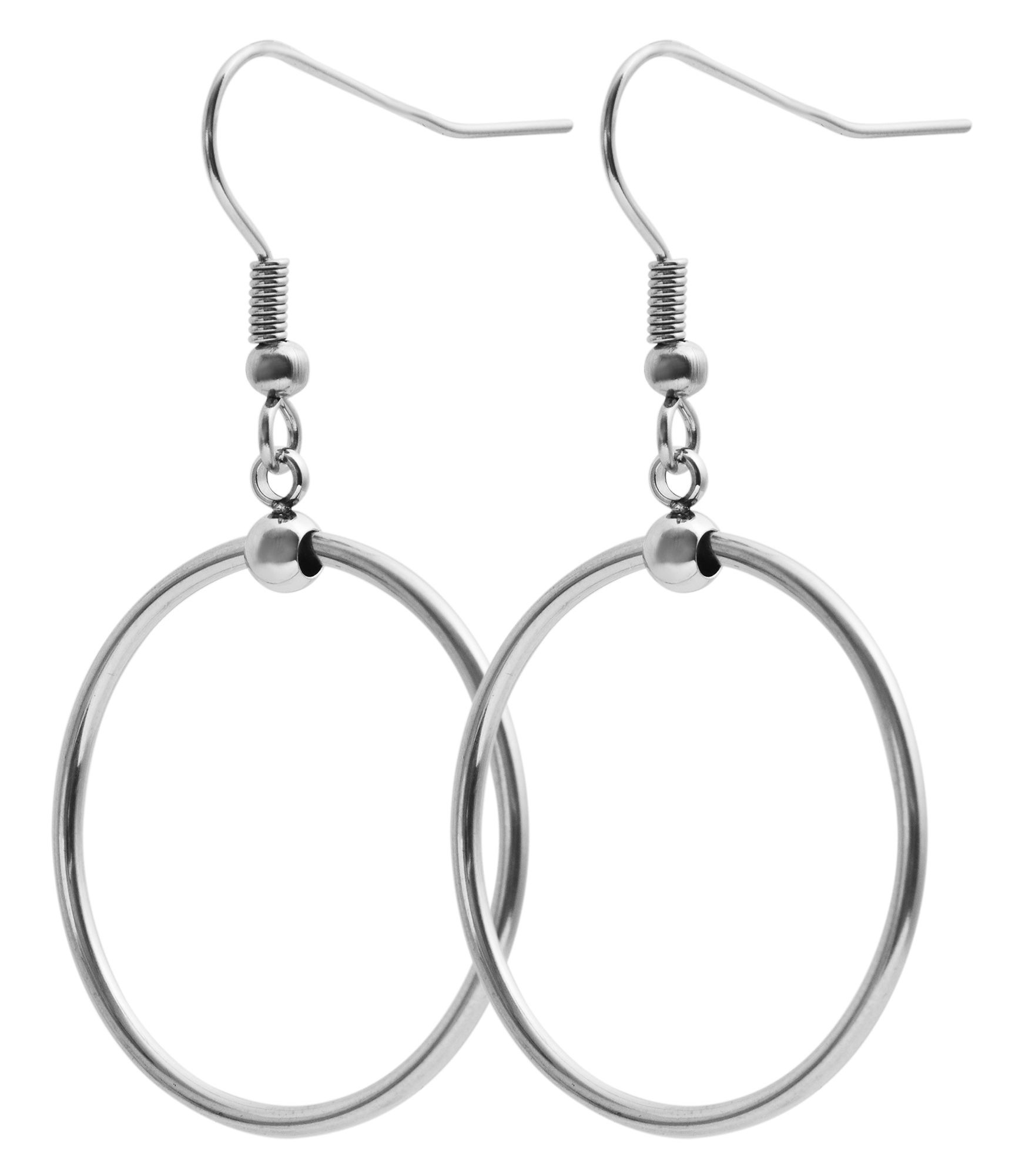 Adelia´s Paar Ohrhänger "Ohrringe – Ohrhänger aus Edelstahl" Ideal zum Verschenken – schlicht und stilvoll