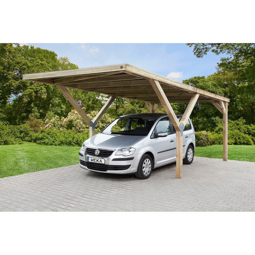 weka Einzelcarport, Holz, 276 cm, braun