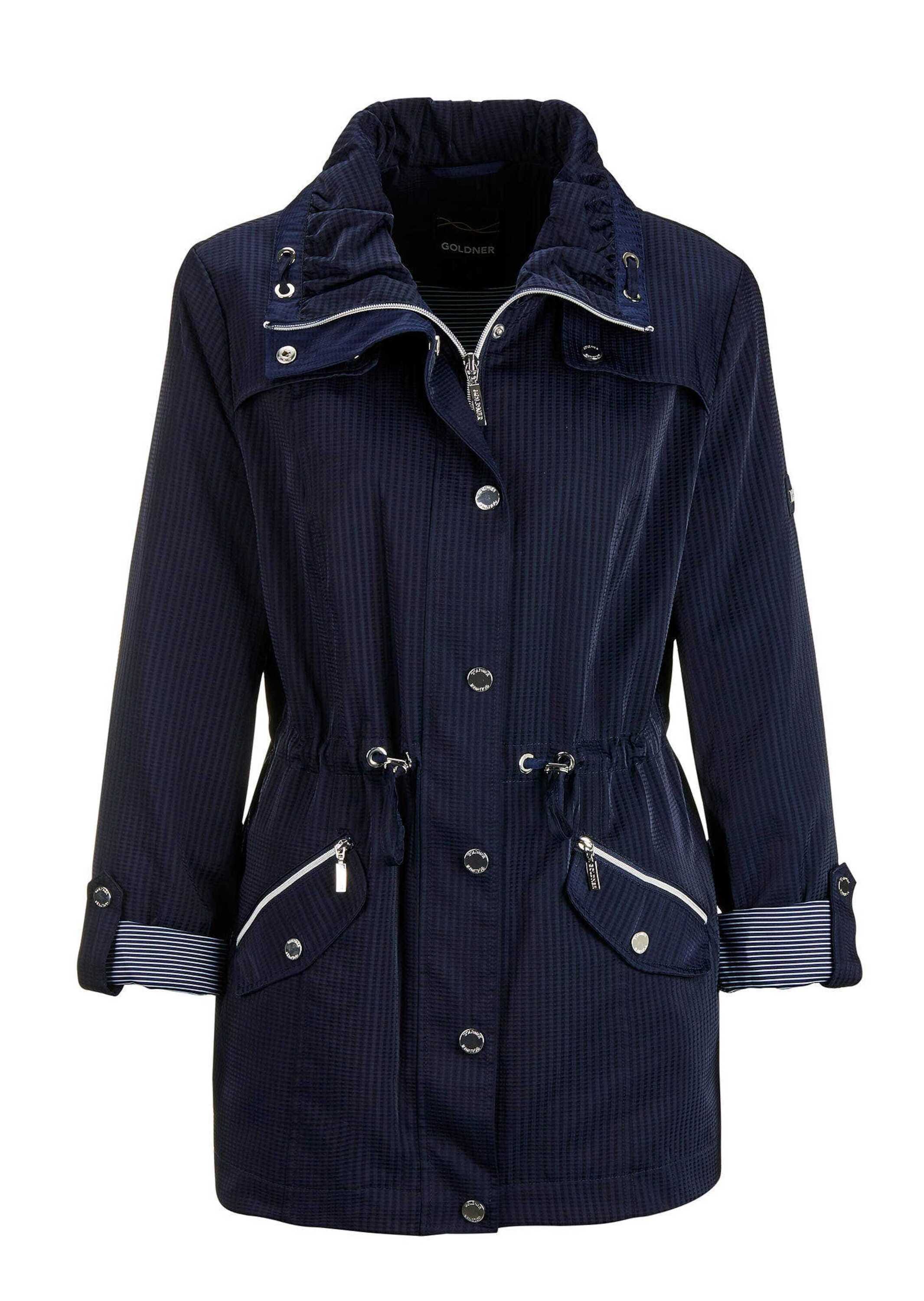 GOLDNER Blouson "Kurzgröße Longjacke aus fein strukturierter Ware" günstig online kaufen