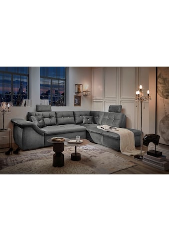 ED EXCITING DESIGN Ecksofa »Bolonia« frei im Raum stellba...