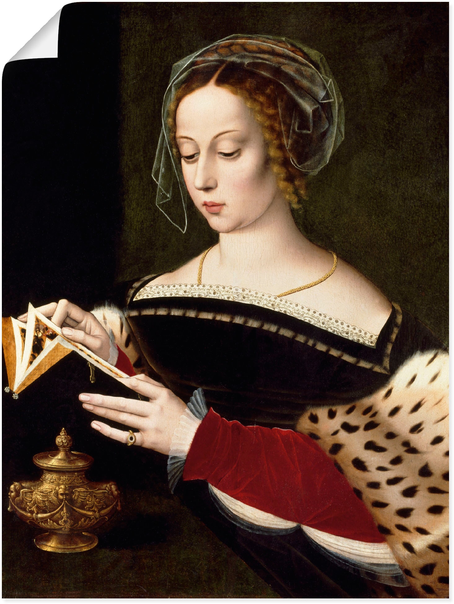 Portrait, St.), BAUR Wandaufkleber in Poster | Leinwandbild, Magdalena«, versch. Maria oder lesende Größen (1 Alubild, als Wandbild Artland kaufen »Die