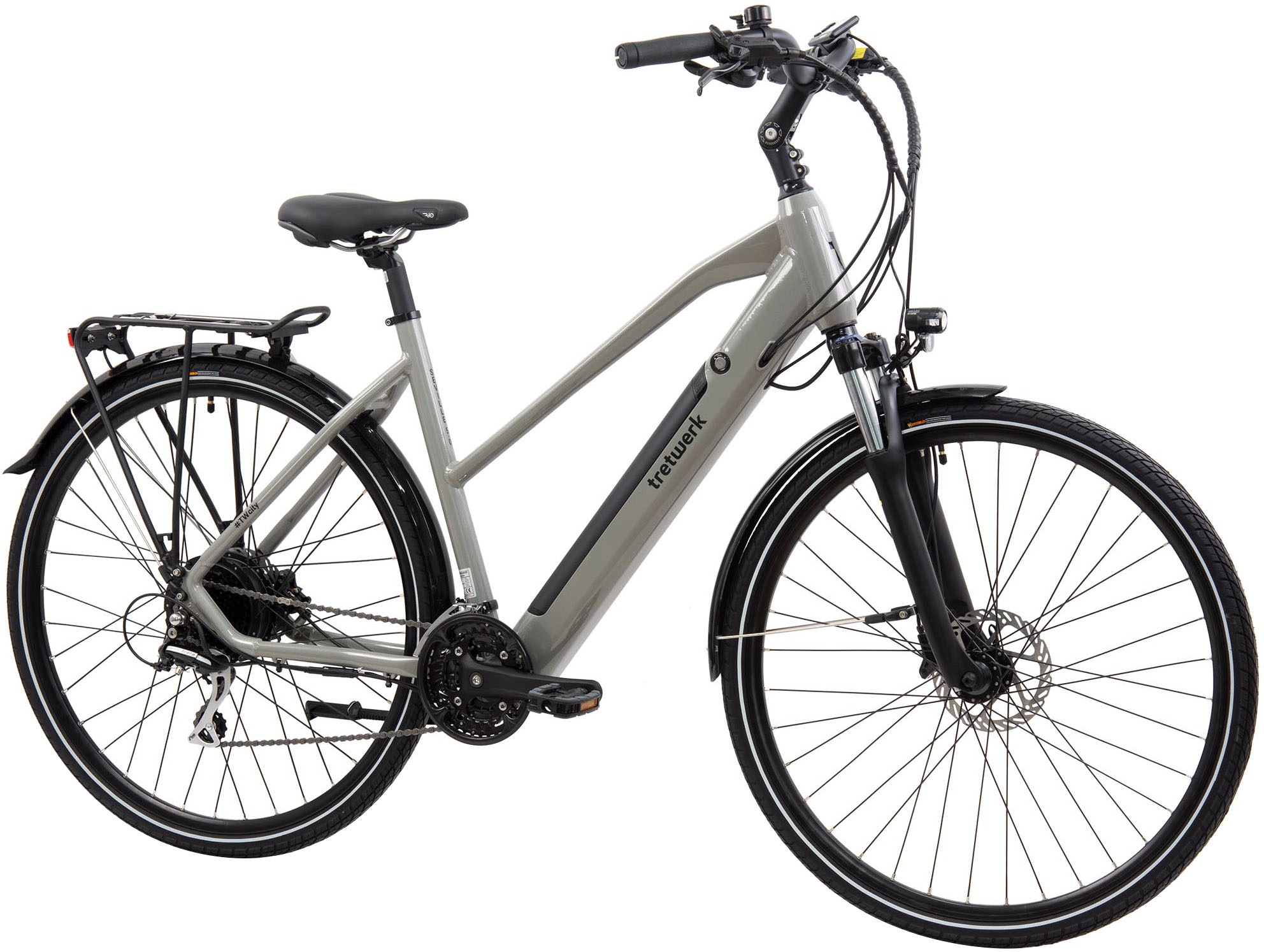 Tretwerk E-Bike "Seville 5.0", 24 Gang, Shimano, Heckmotor 250 W, Pedelec, Elektrofahrrad für Damen u. Herren